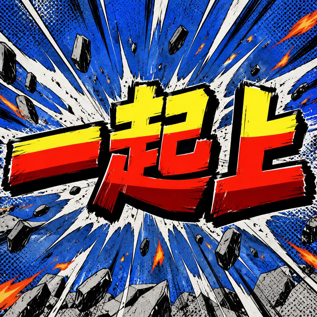 "一起上" — Anime | AI Text Effect Generator