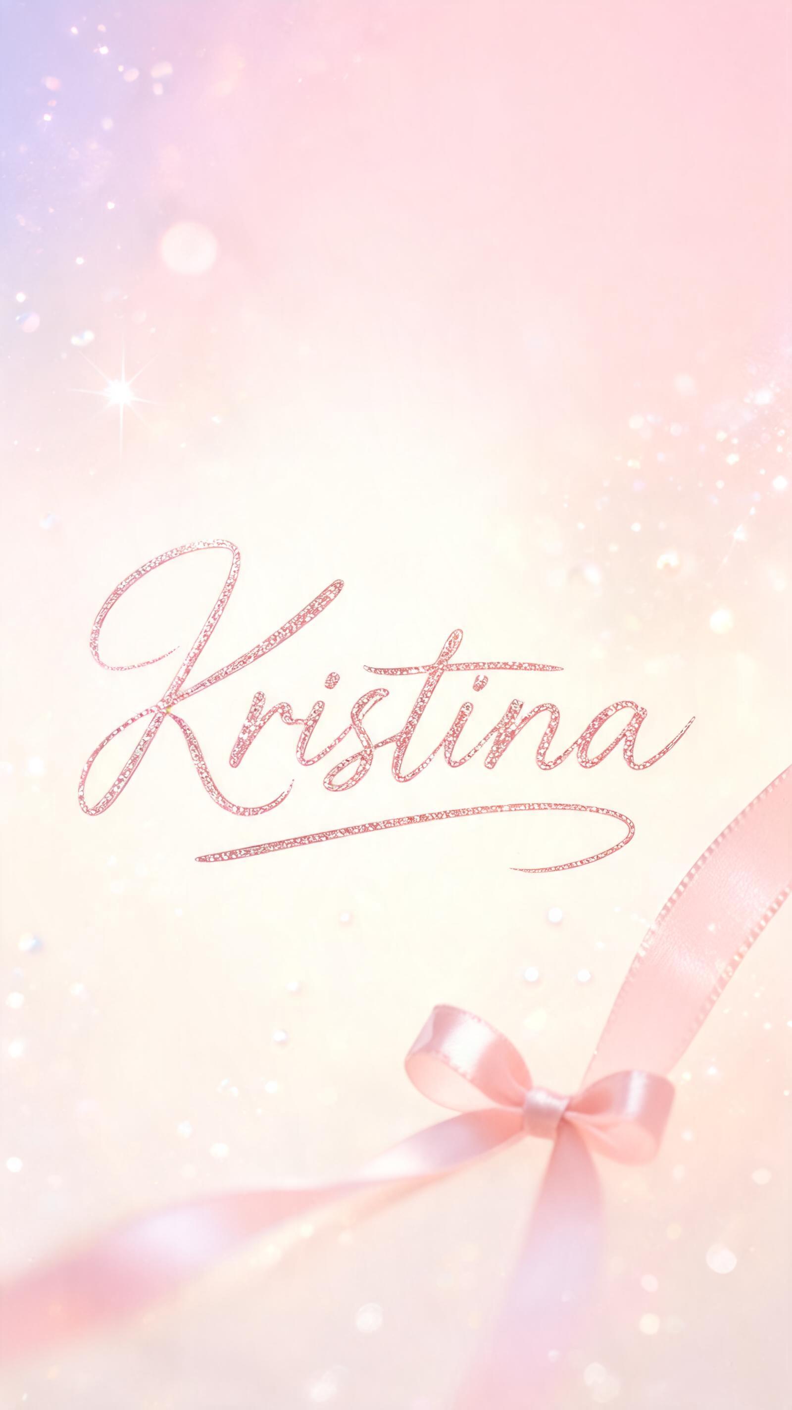 "Kristina" — Cursive Aesthetic text effect