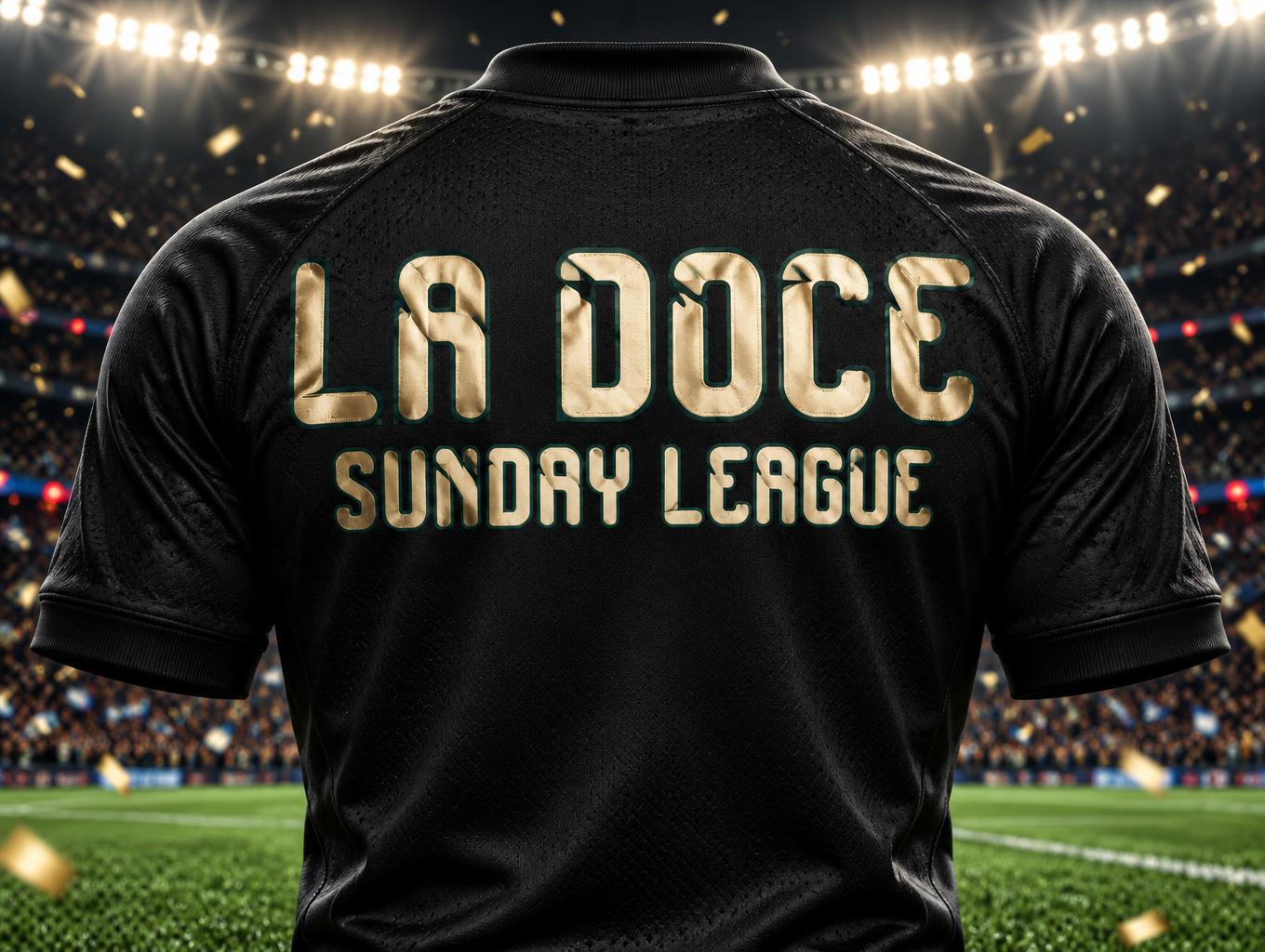 "LA DOCE
SUNDAY LEAGUE" — Sports Football | AI Text Effect Generator