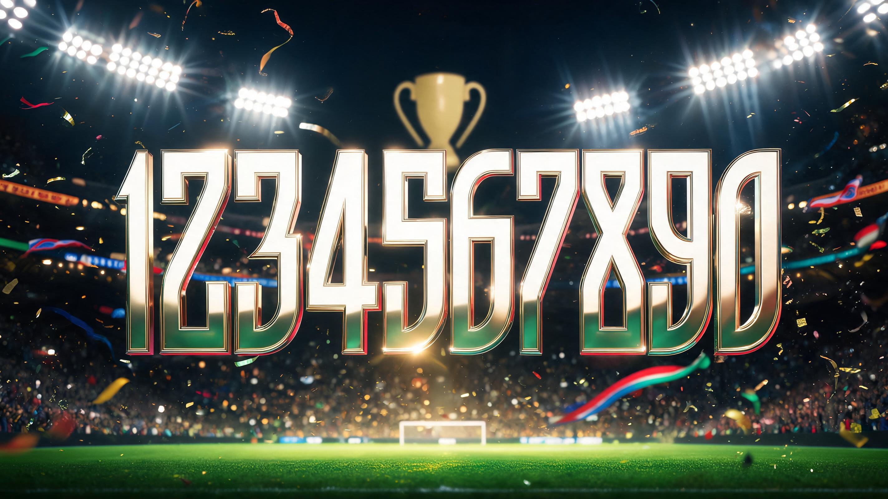 "1234567890" — Sports Football | AI Text Effect Generator