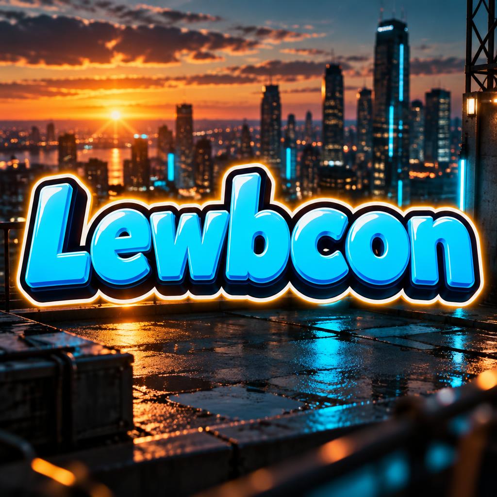 "Lewbcon" — Cinematic Youtube Creator | AI Text Effect Generator