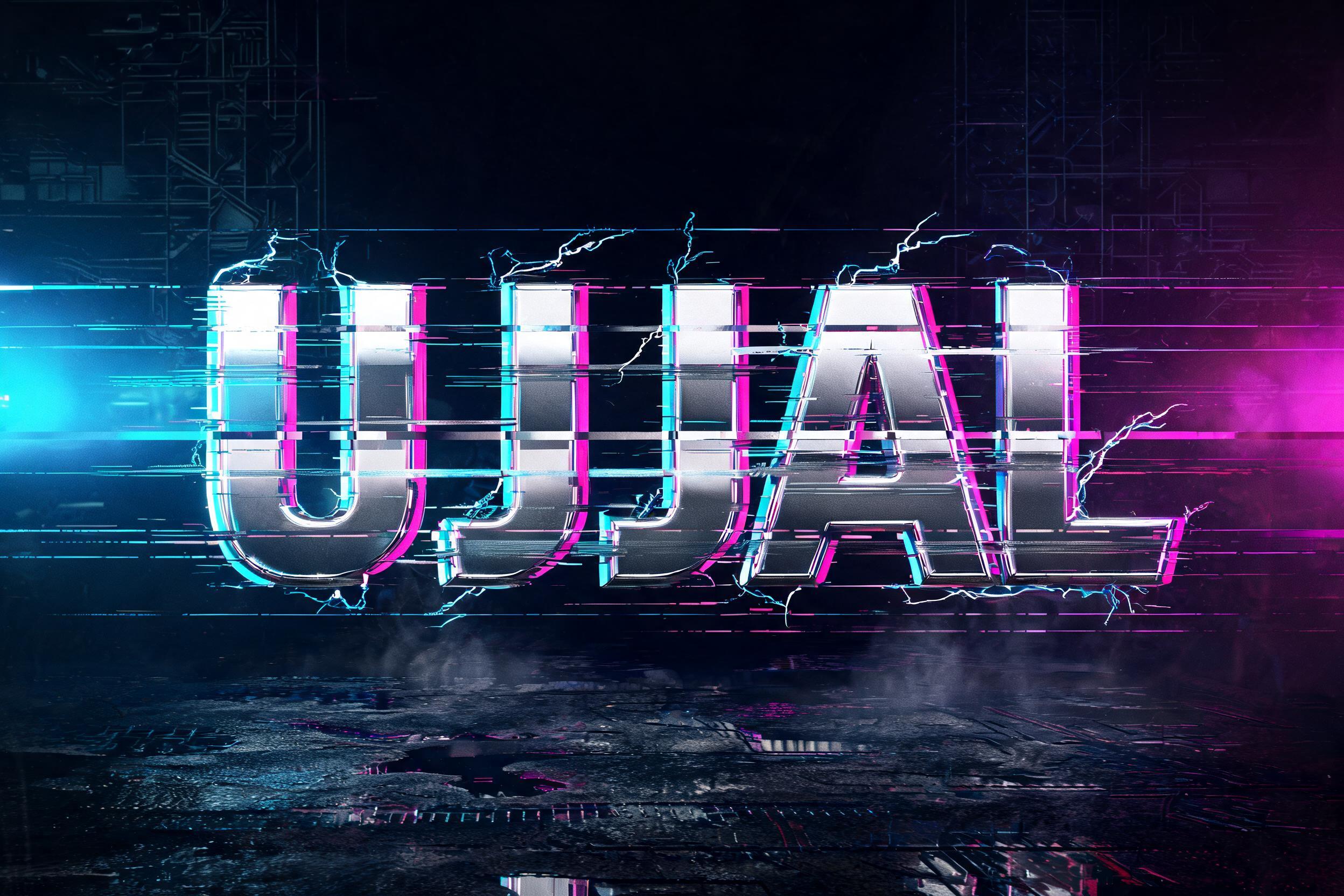 "Ujjal" — Cyberpunk | AI Text Effect Generator