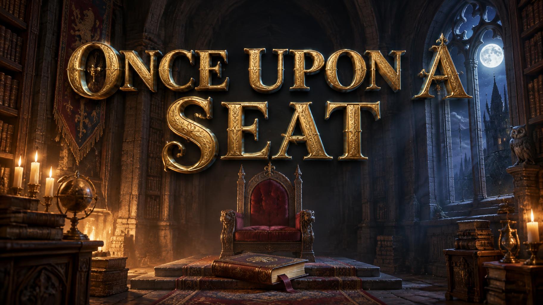 "ONCE UPON A SEAT" — Fairy Tale | AI Text Effect Generator