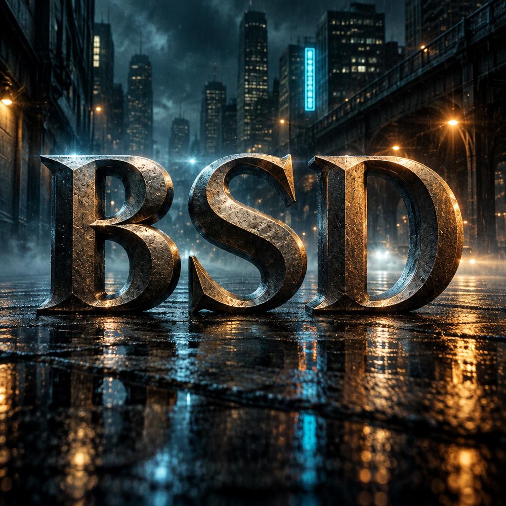 "BSD" — Cinematic | AI Text Effect Generator