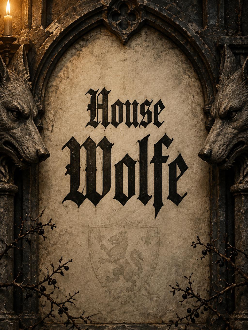 "House Wolfe" —  | AI Text Effect Generator