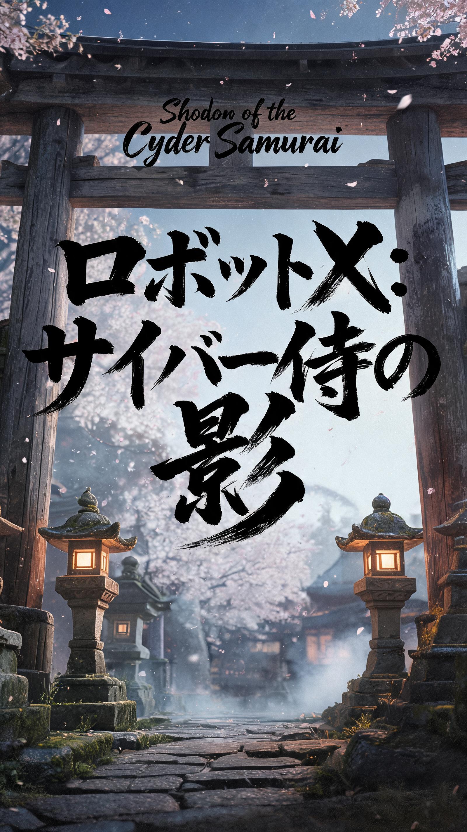 "Shadow of the Cyber Samurai
ロボットX：サイバー侍の影" — Brush Japanese Ink | AI Text Effect Generator