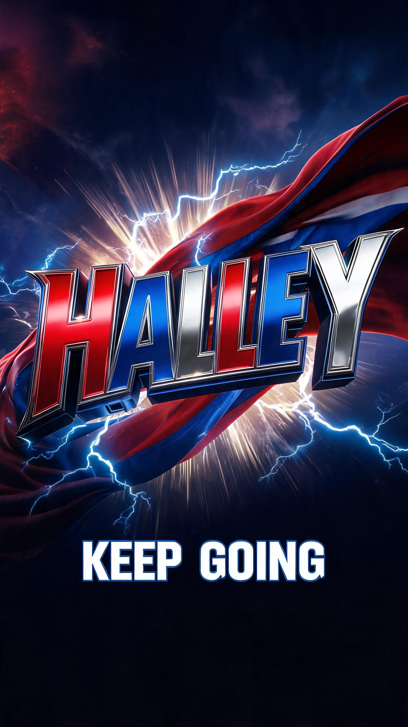 "Halley" — Superhero | AI Text Effect Generator