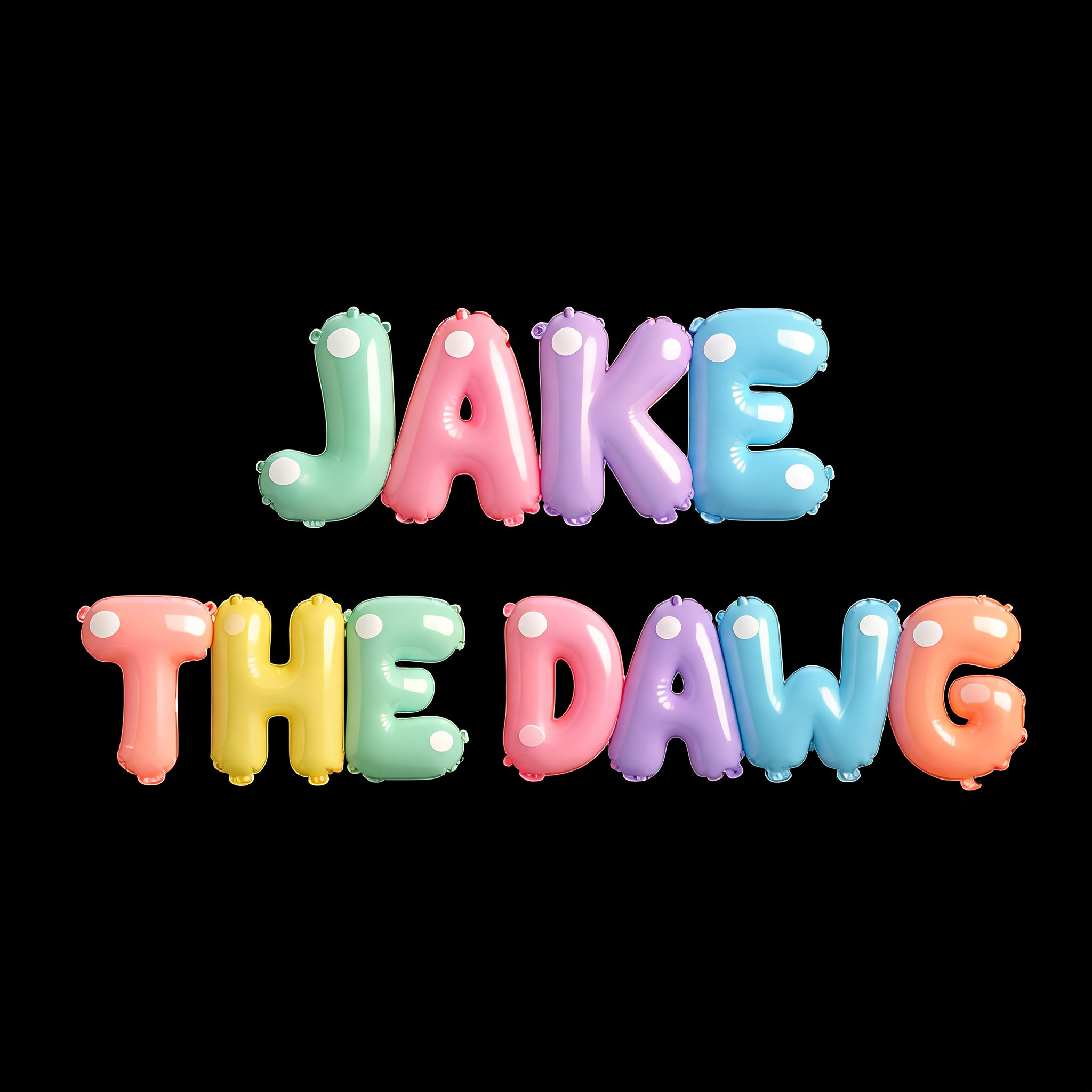 "JAKE THE DAWG" — 3d Bold Inflated | AI Text Effect Generator