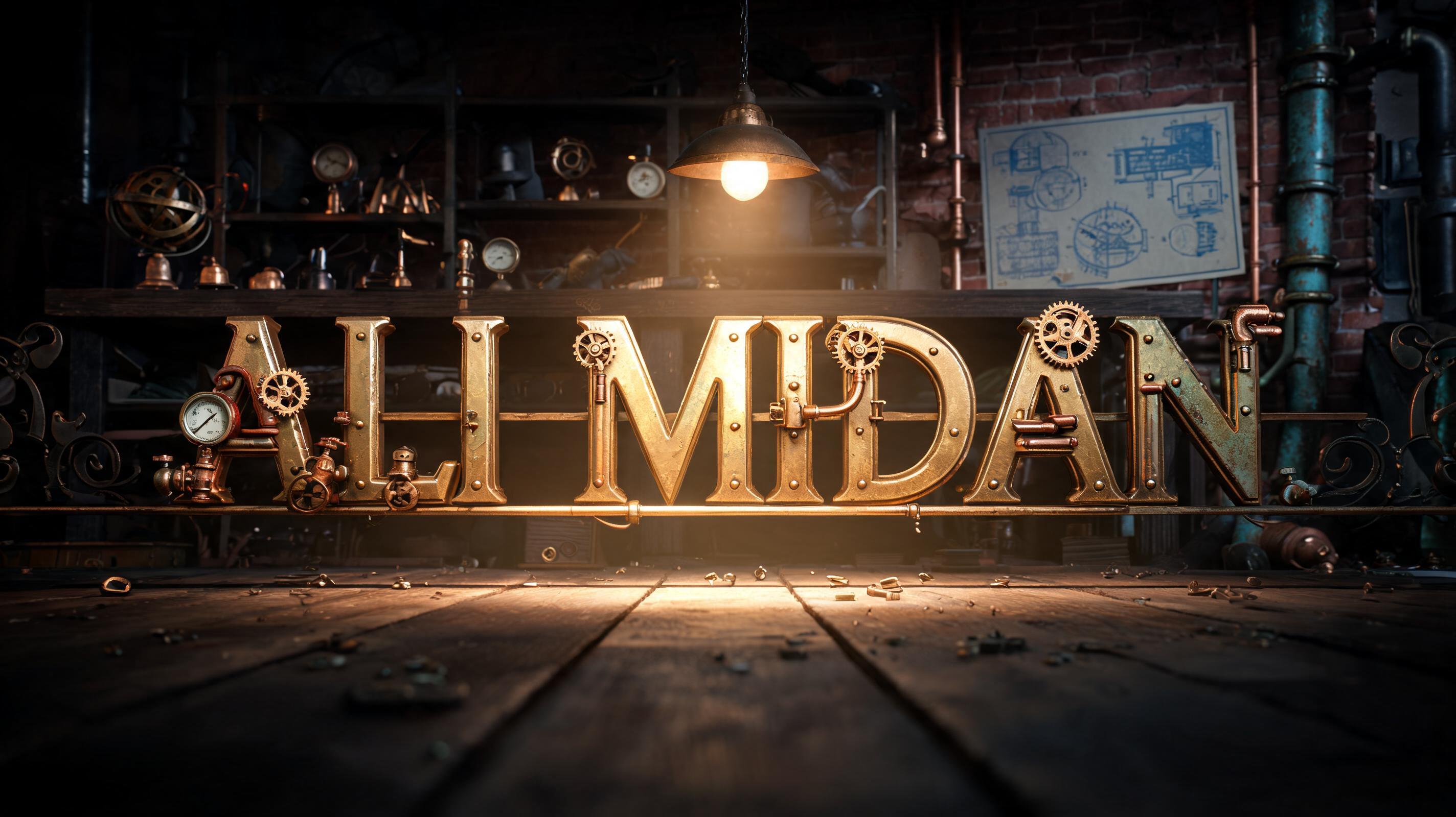 "ALI MIDAN" —  | AI Text Effect Generator