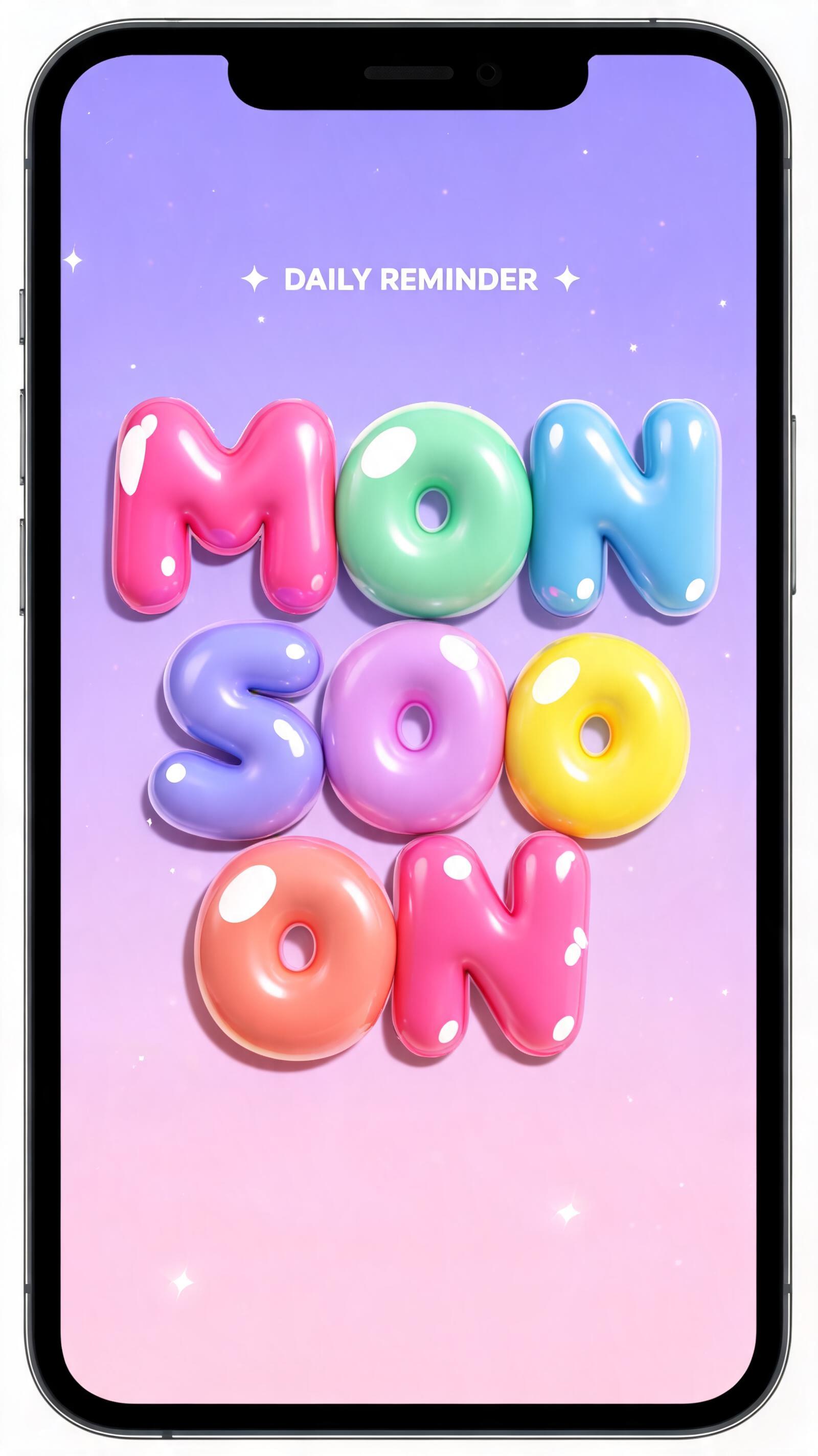 "monsoon" — 3d Bold Inflated | AI Text Effect Generator