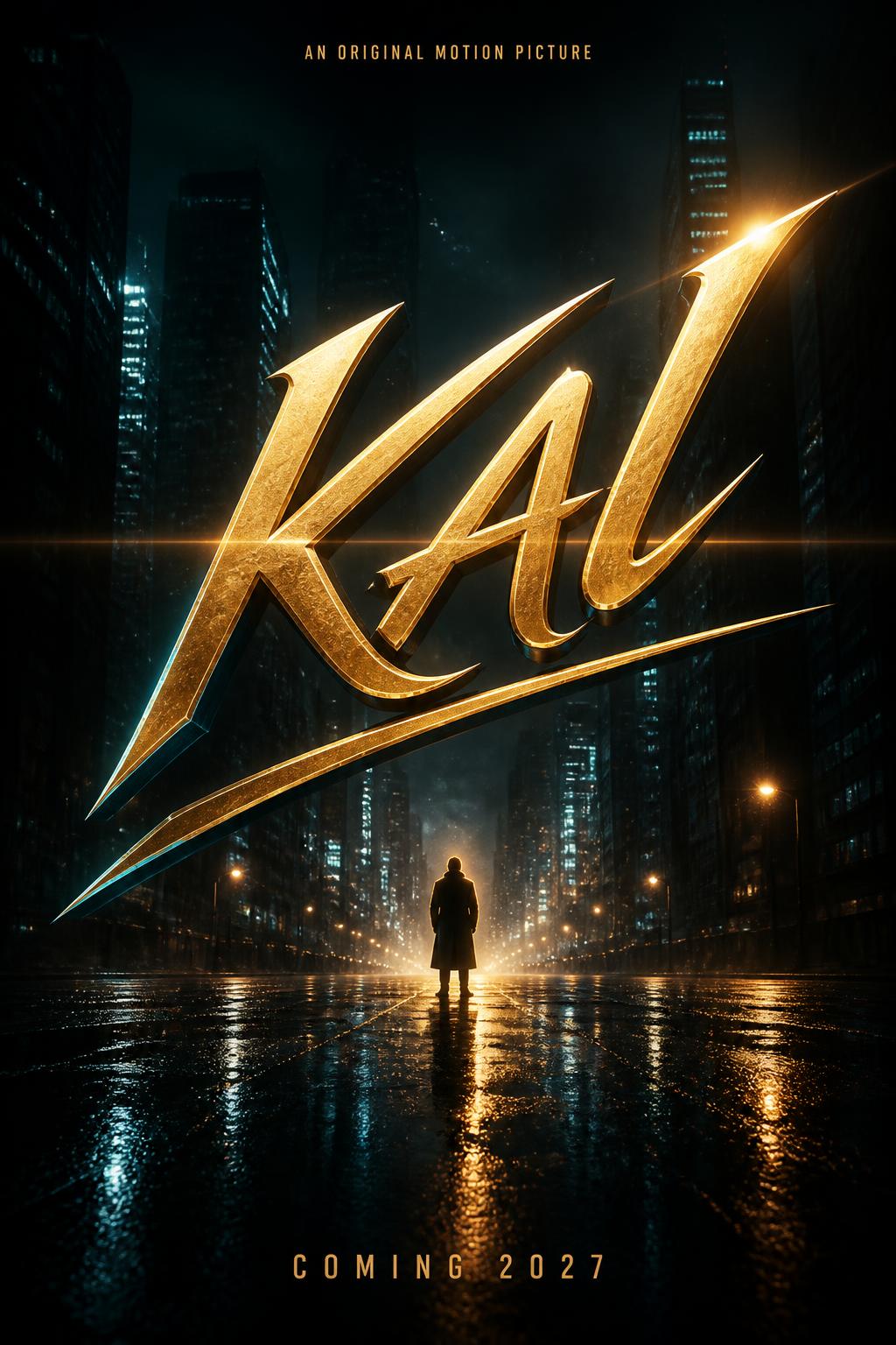 "KAI
AN ORIGINAL MOTION PICTURE
COMING 2027" — Cinematic | AI Text Effect Generator