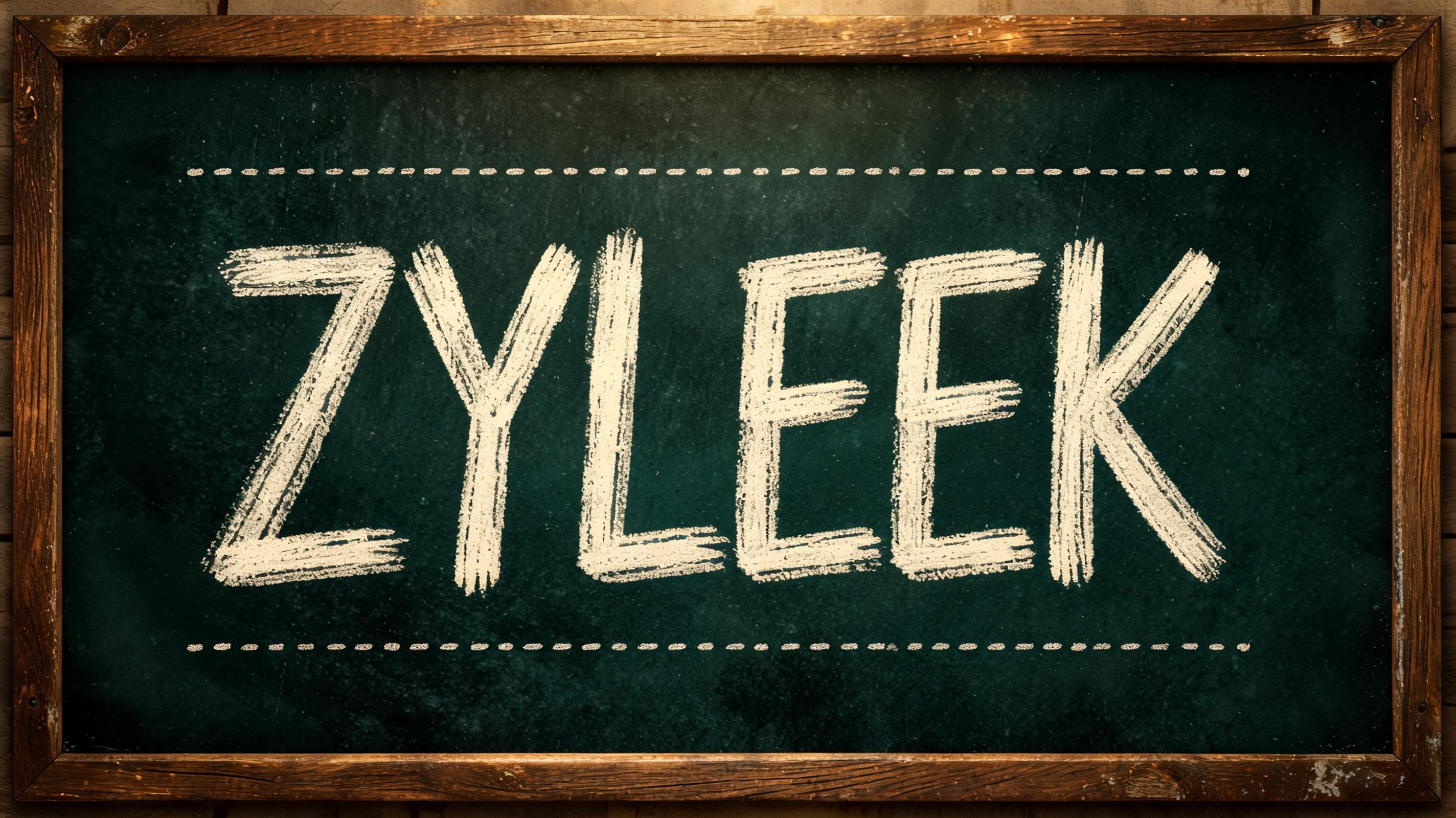 "Zyleek" — Chalk | AI Text Effect Generator