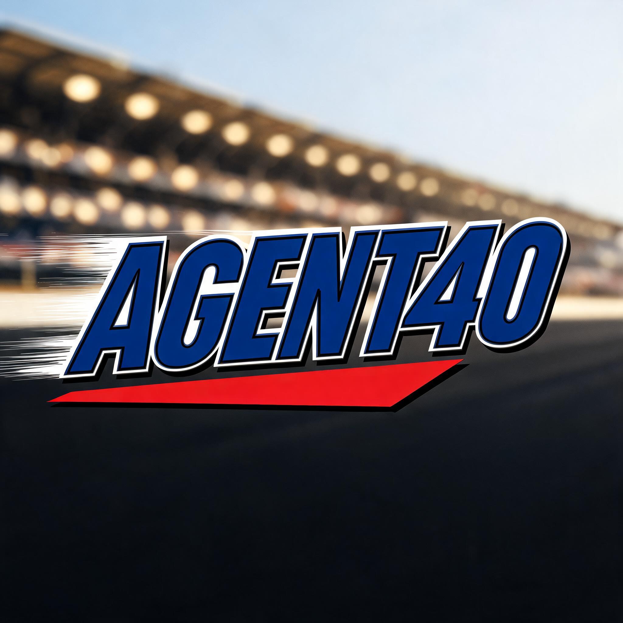 "AGENT40" — Racing | AI Text Effect Generator