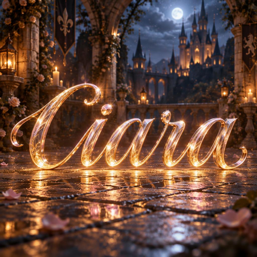 "ciara" — Fairy Tale | AI Text Effect Generator