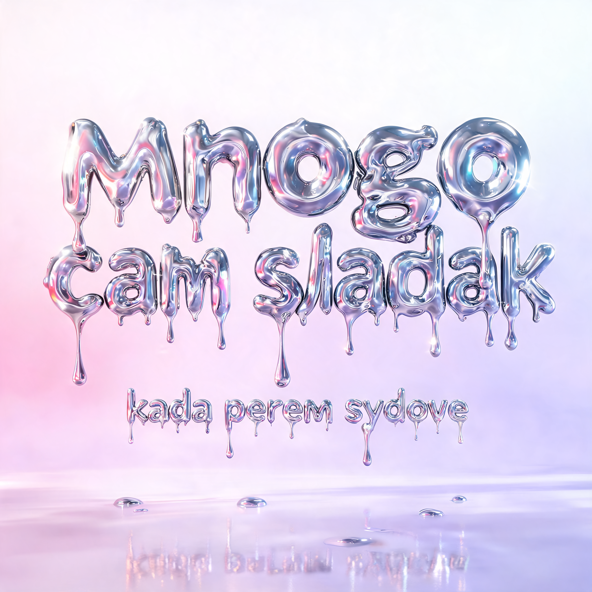 "Mnogo sam sladak
kada perem sudove" — Y2k Liquid | AI Text Effect Generator