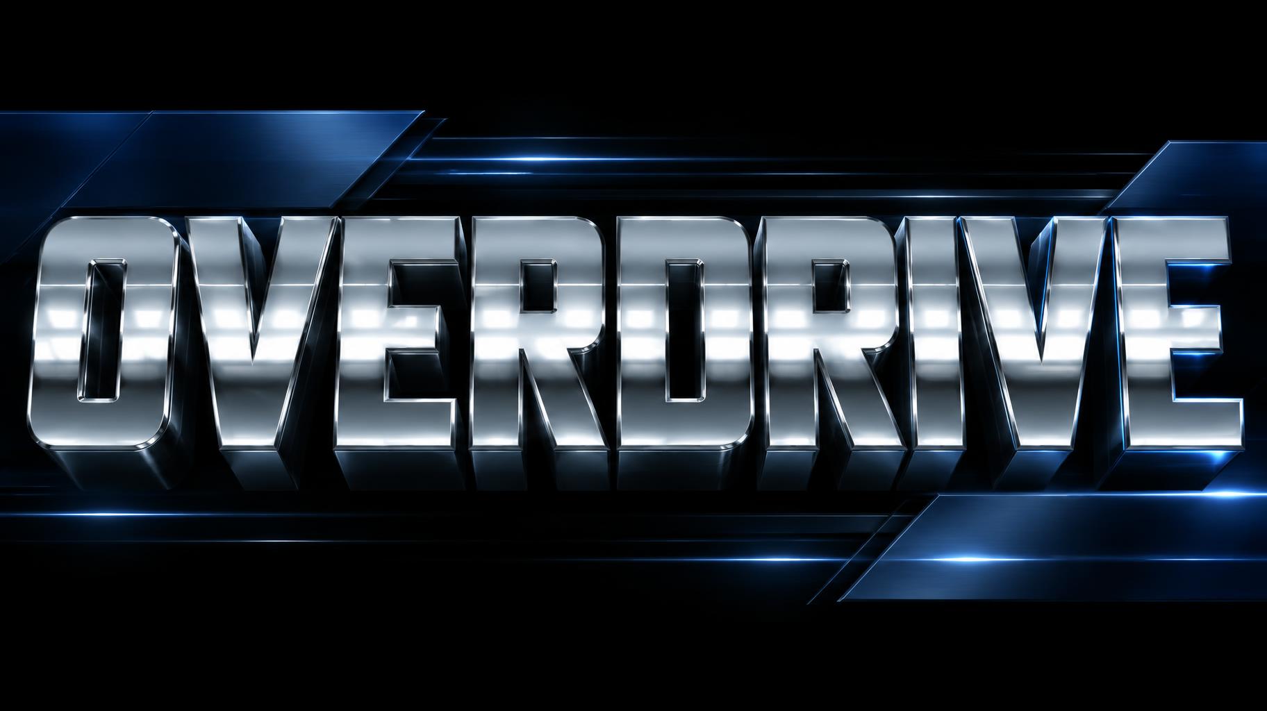 "OVERDRIVE" — Chrome Metal 3d | AI Text Effect Generator