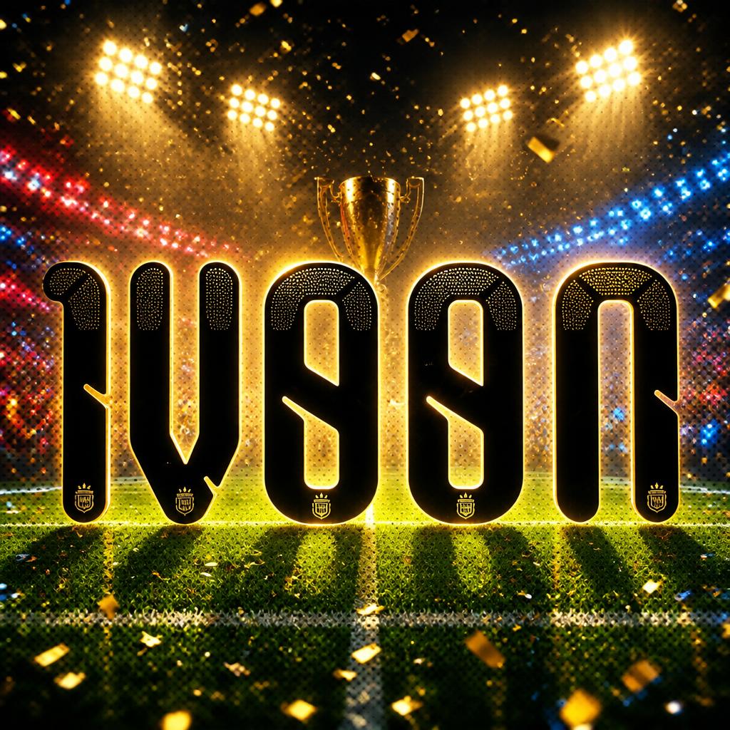 "IVAAN" — Sports Football | AI Text Effect Generator
