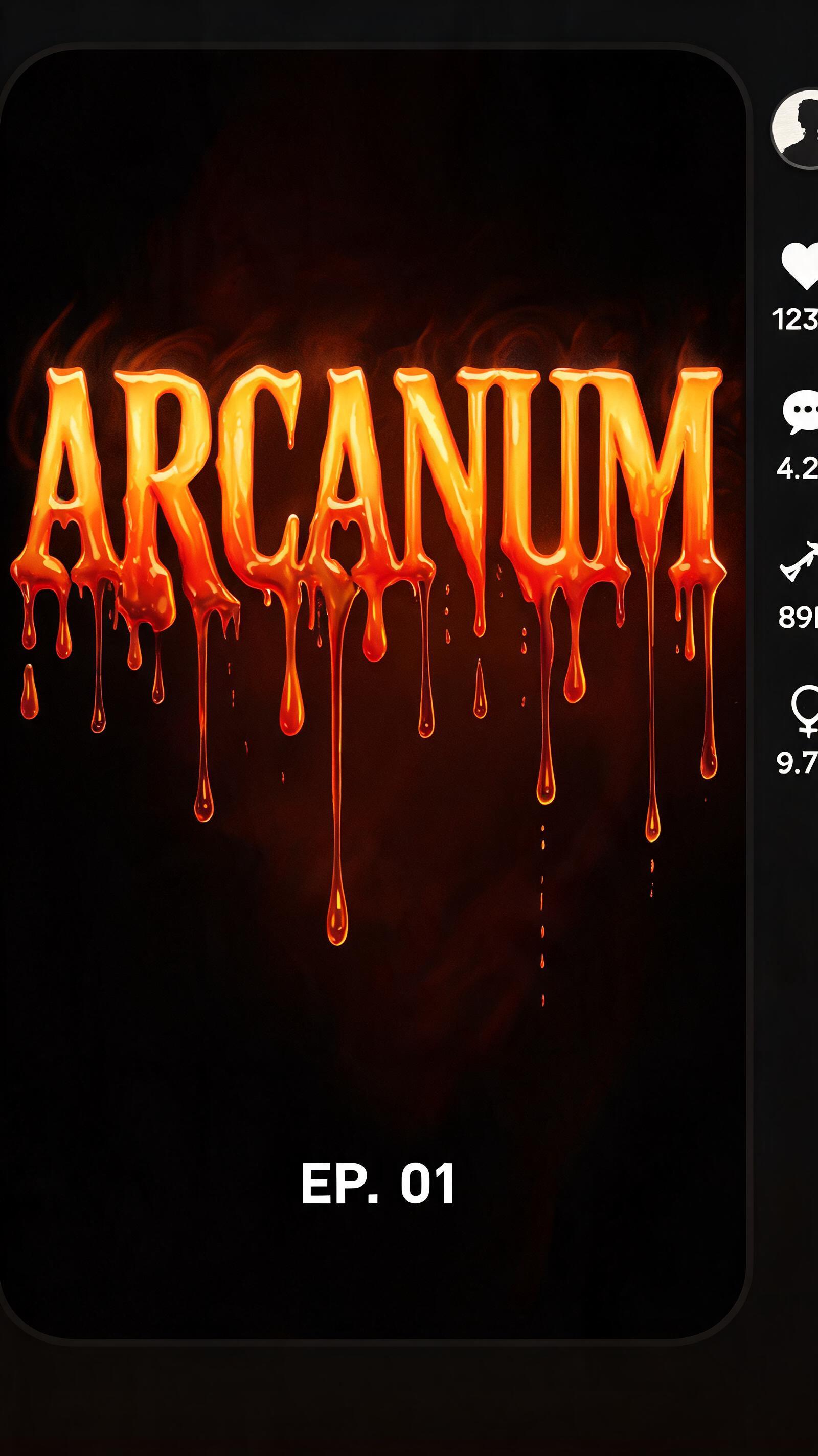 "ARCANUM" — Drip Font Melting | AI Text Effect Generator