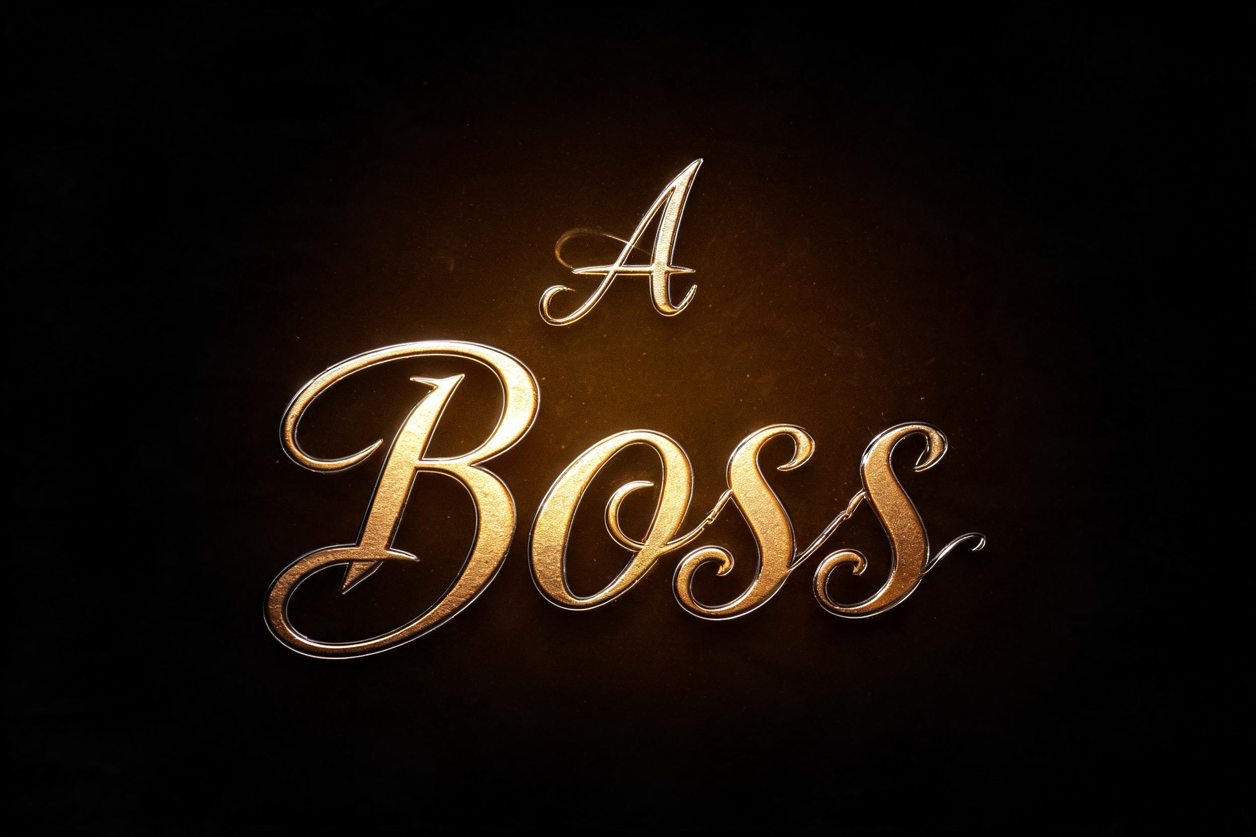 "A
Boss" — 3d Bold Gold | AI Text Effect Generator