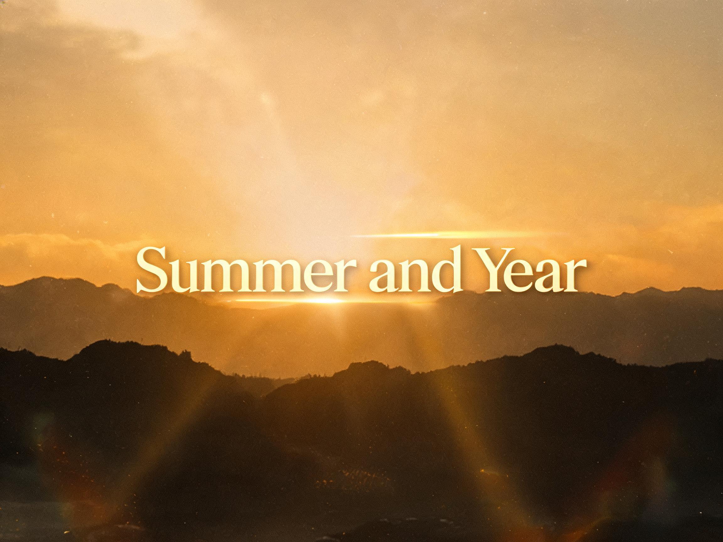 "Summer and Year" — Cinematic | AI Text Effect Generator