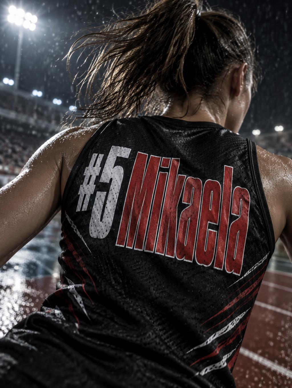 "#5 Mikaela" — Sports | AI Text Effect Generator