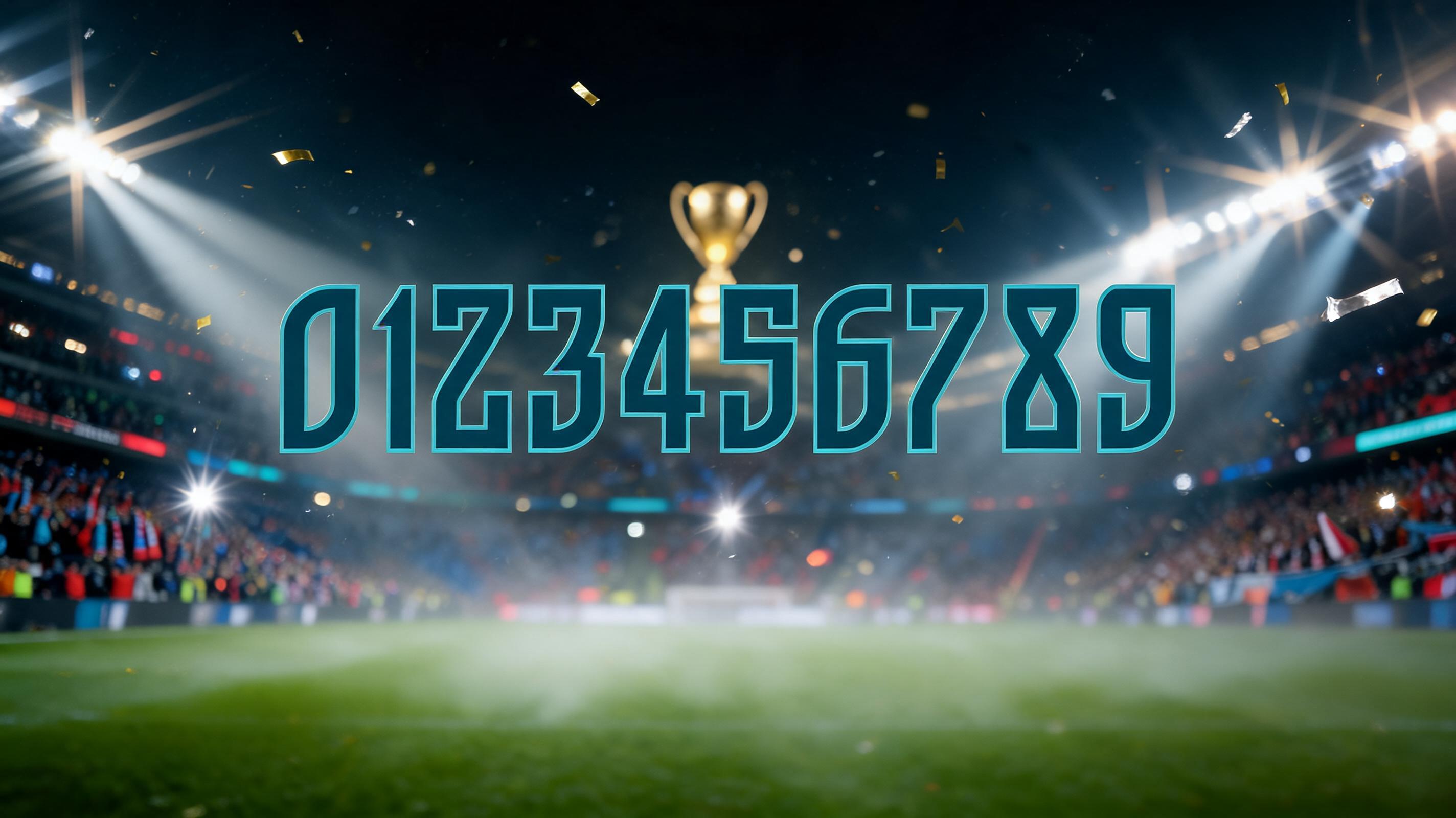 "0123456789" — Sports Football | AI Text Effect Generator