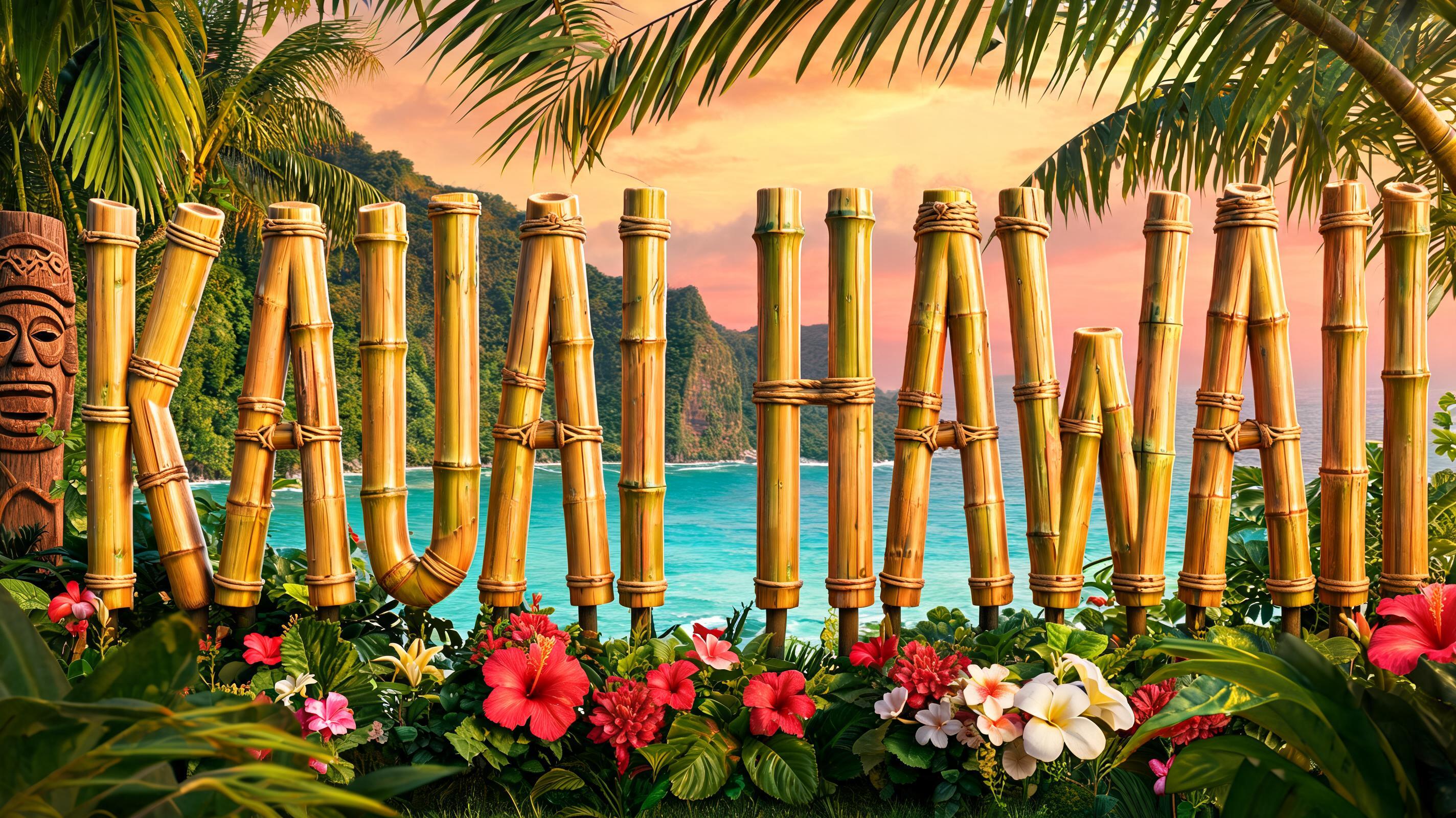 "KAUAI HAWAII" — Hawaiian | AI Text Effect Generator