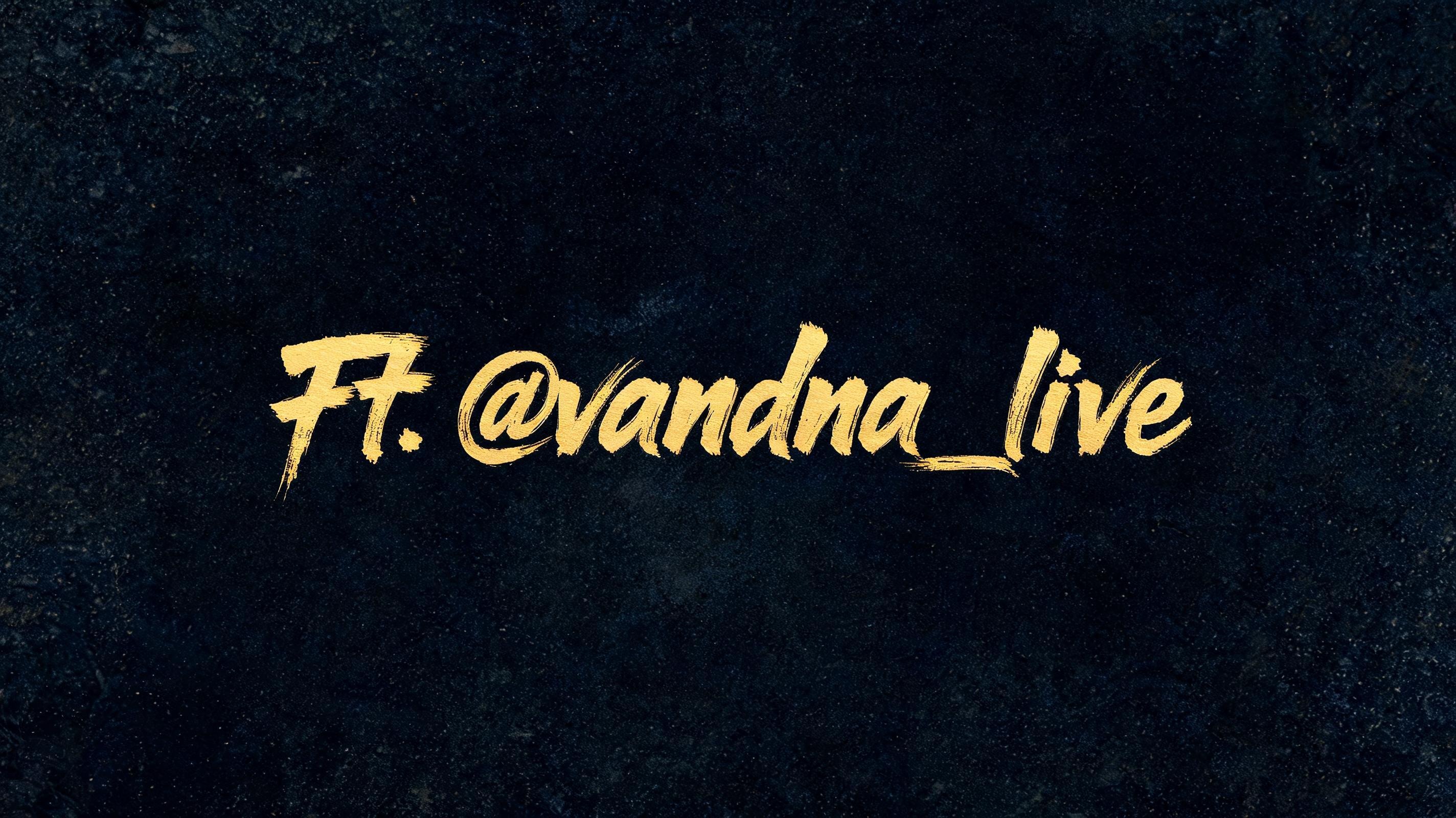 "Ft. @vandna_live" — Brush Chinese Ink | AI Text Effect Generator