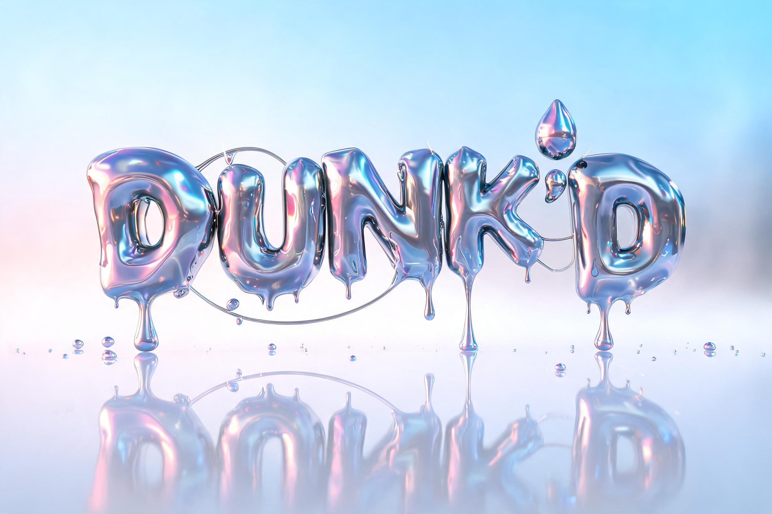 "DUNK'D" — Y2k Liquid | AI Text Effect Generator