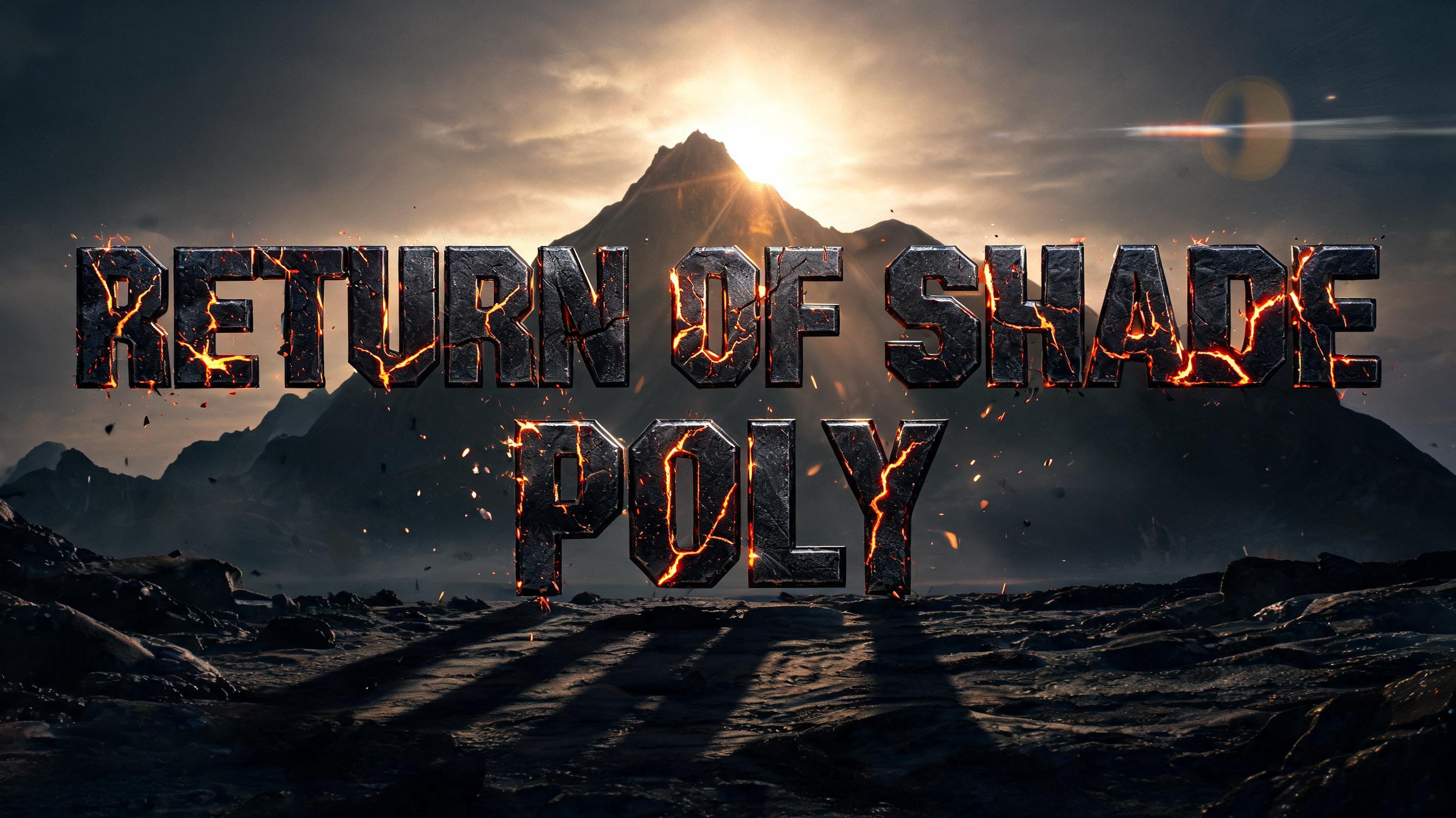 "RETURN OF SHADE POLY" — Post Apocalyptic | AI Text Effect Generator