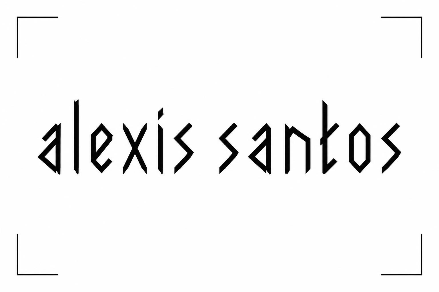 "alexis santos" — Viking Runic | AI Text Effect Generator