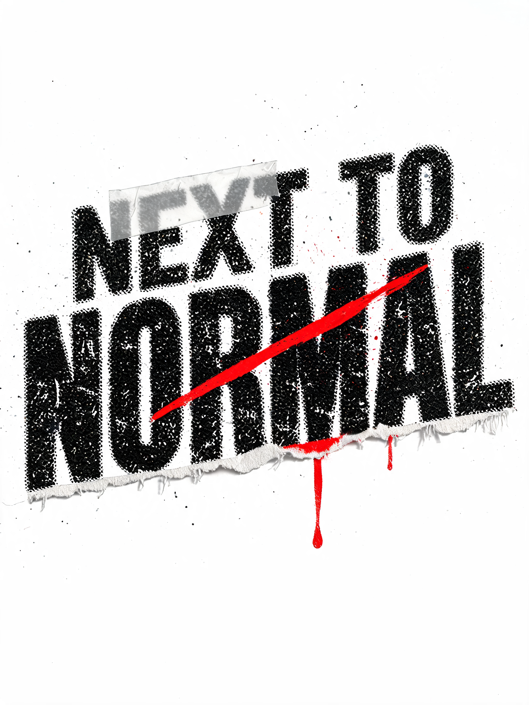 "Next to Normal" — Grunge | AI Text Effect Generator