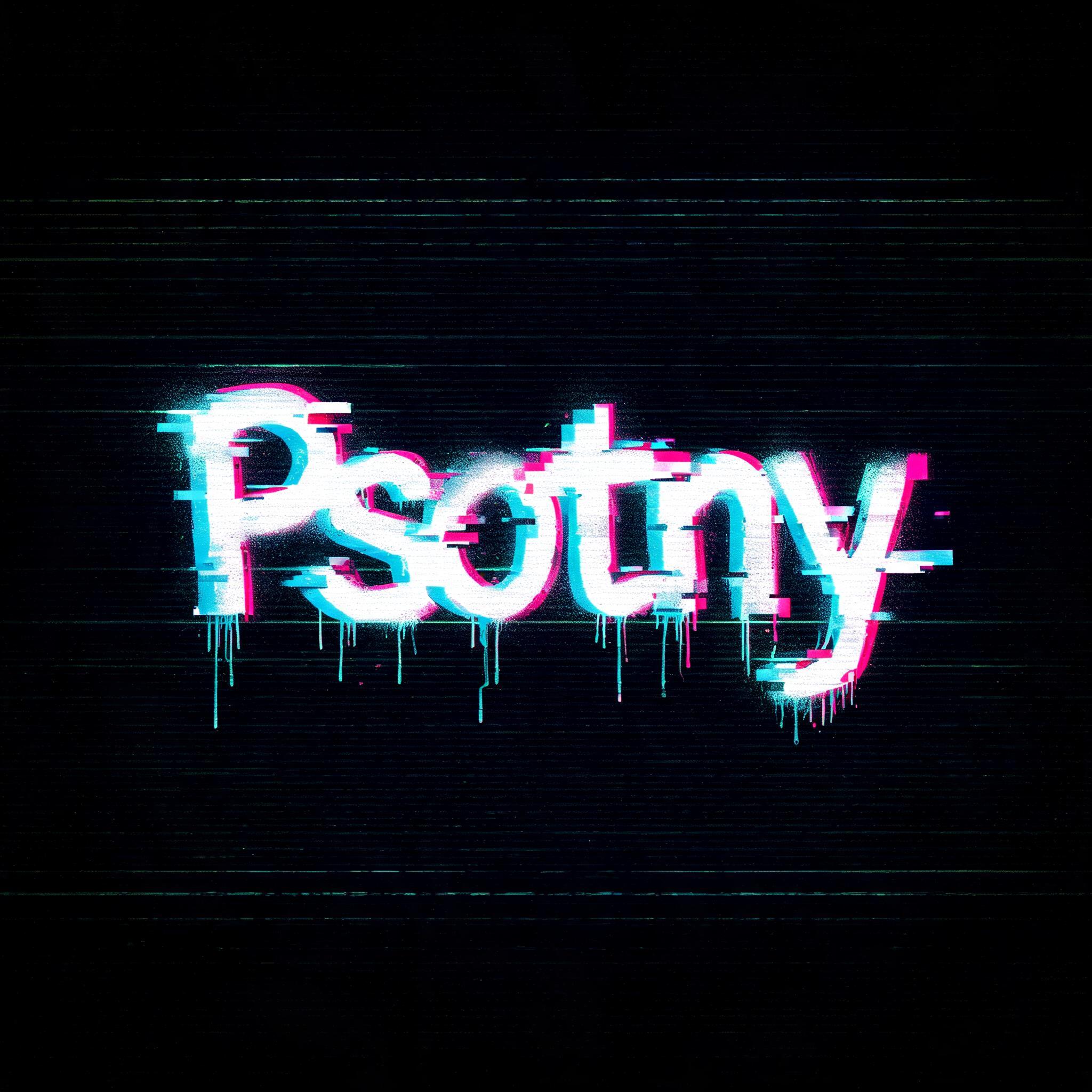 "Psotny
" — Glitch | AI Text Effect Generator