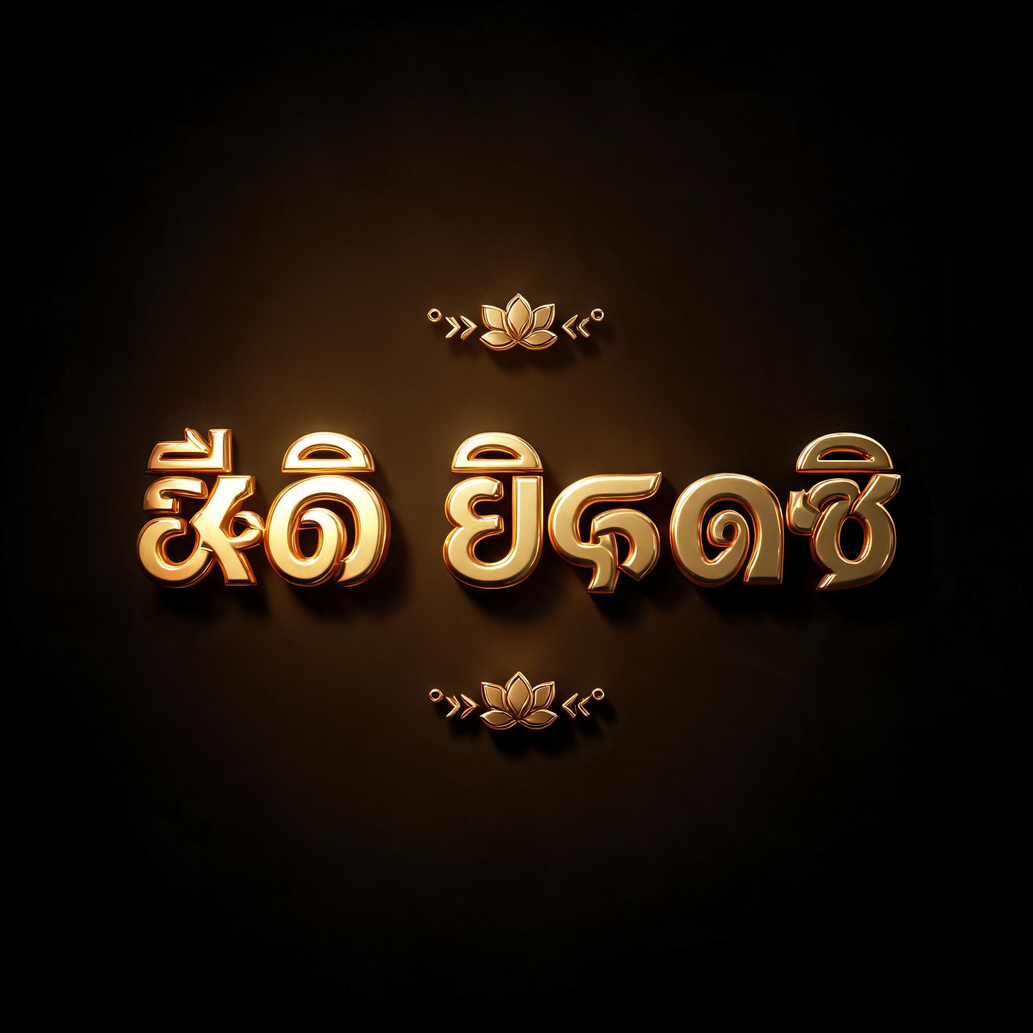 "˚⊱🪷⊰˚ తొలి ఏకాదశి ˚⊱🪷⊰˚" — 3d Bold Gold | AI Text Effect Generator