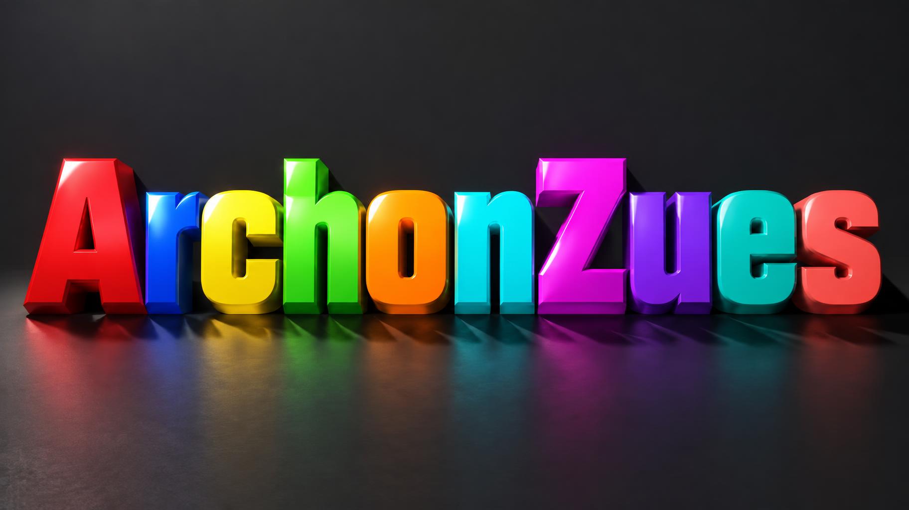 "ArchonZues" — 3d Bold | AI Text Effect Generator