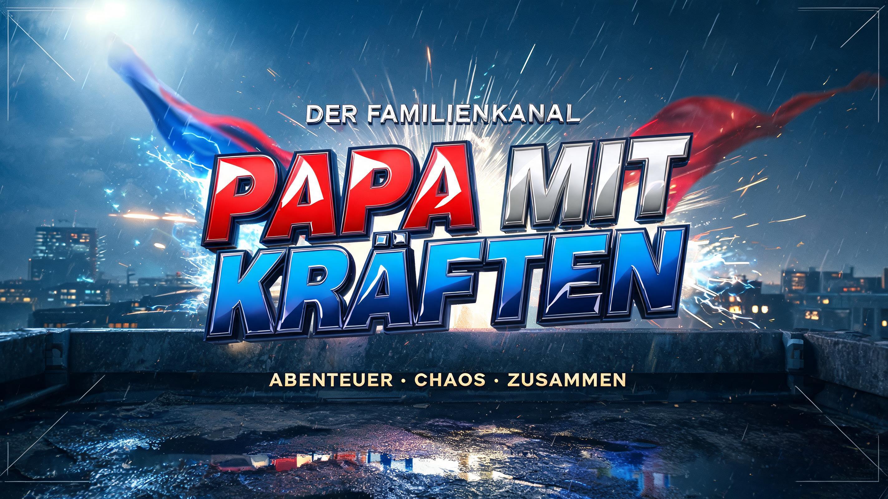 "Ein Intro für meinen Familienkanal mit "Papa mit Kräften"" — Spider Hero | AI Text Effect Generator