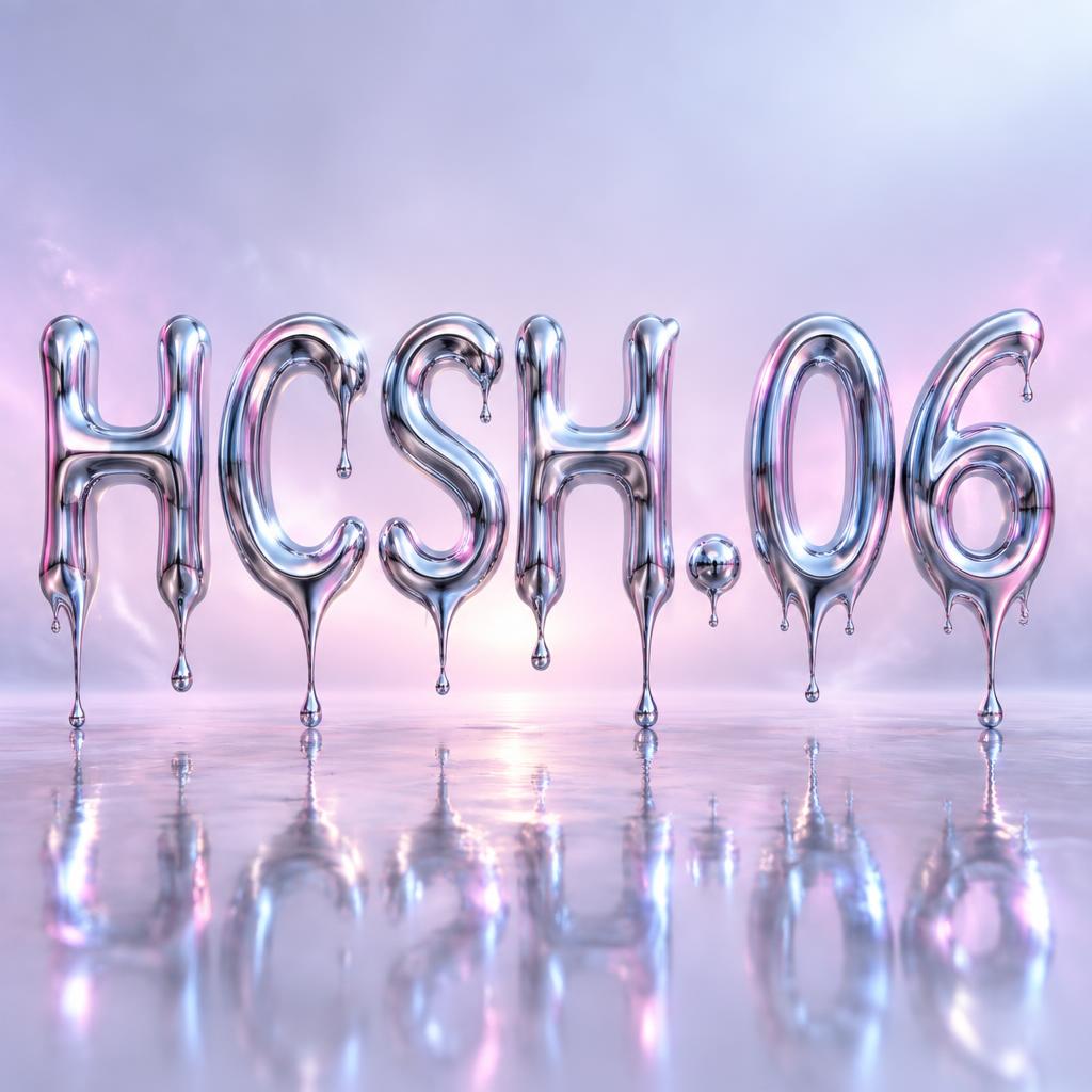 "HCSH.06" — Y2k Liquid text effect