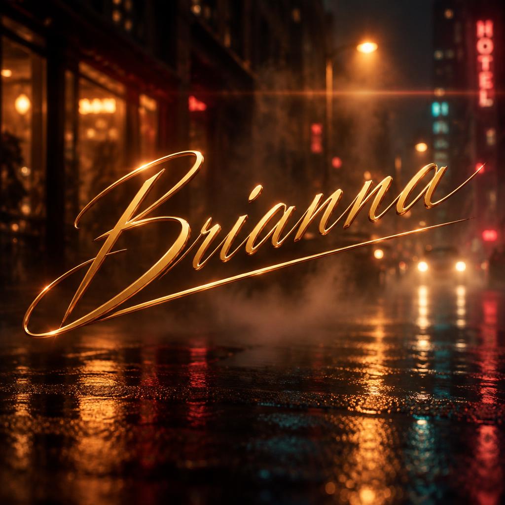 "Brianna" — Cinematic | AI Text Effect Generator