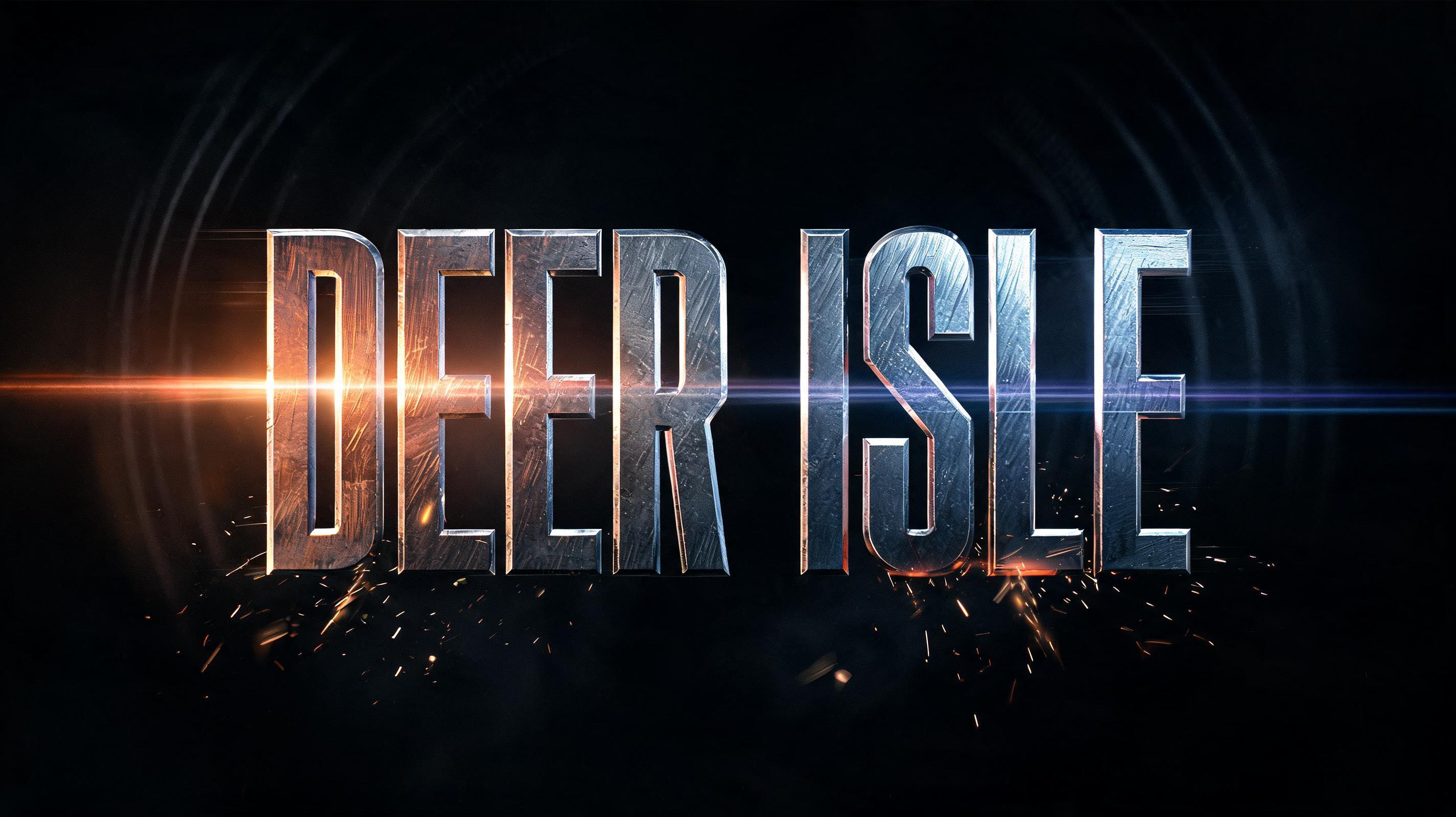 "DEER ISLE" — Cinematic Action text effect