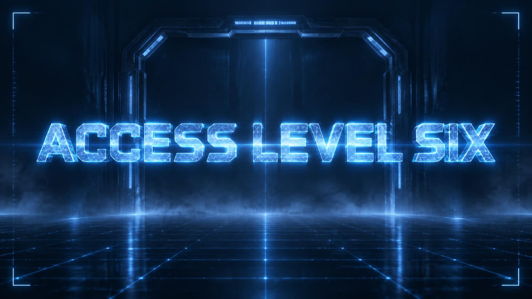 "ACCESS LEVEL SIX" — Futuristic | AI Text Effect Generator