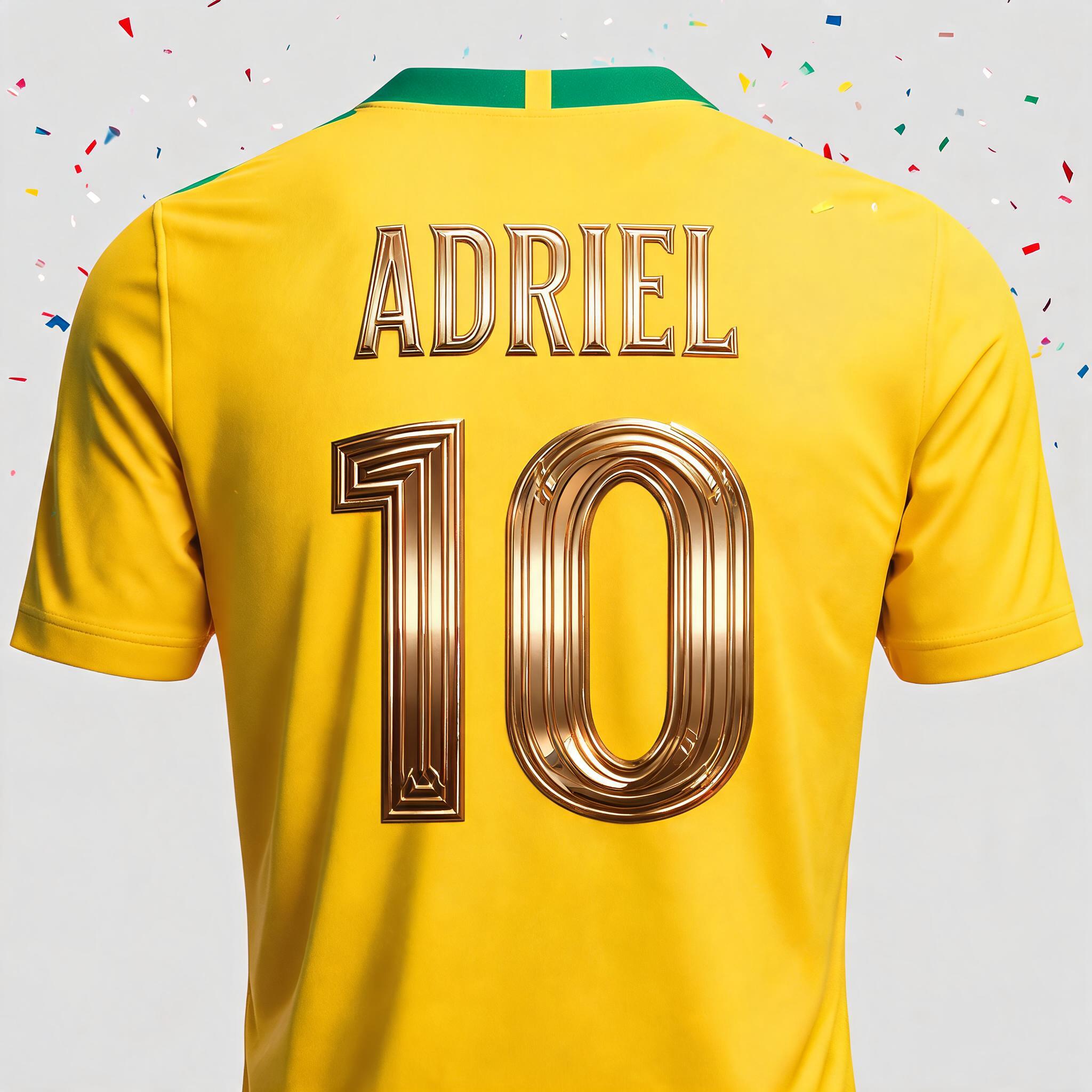 "ADRIEL
10" — Sports Football | AI Text Effect Generator