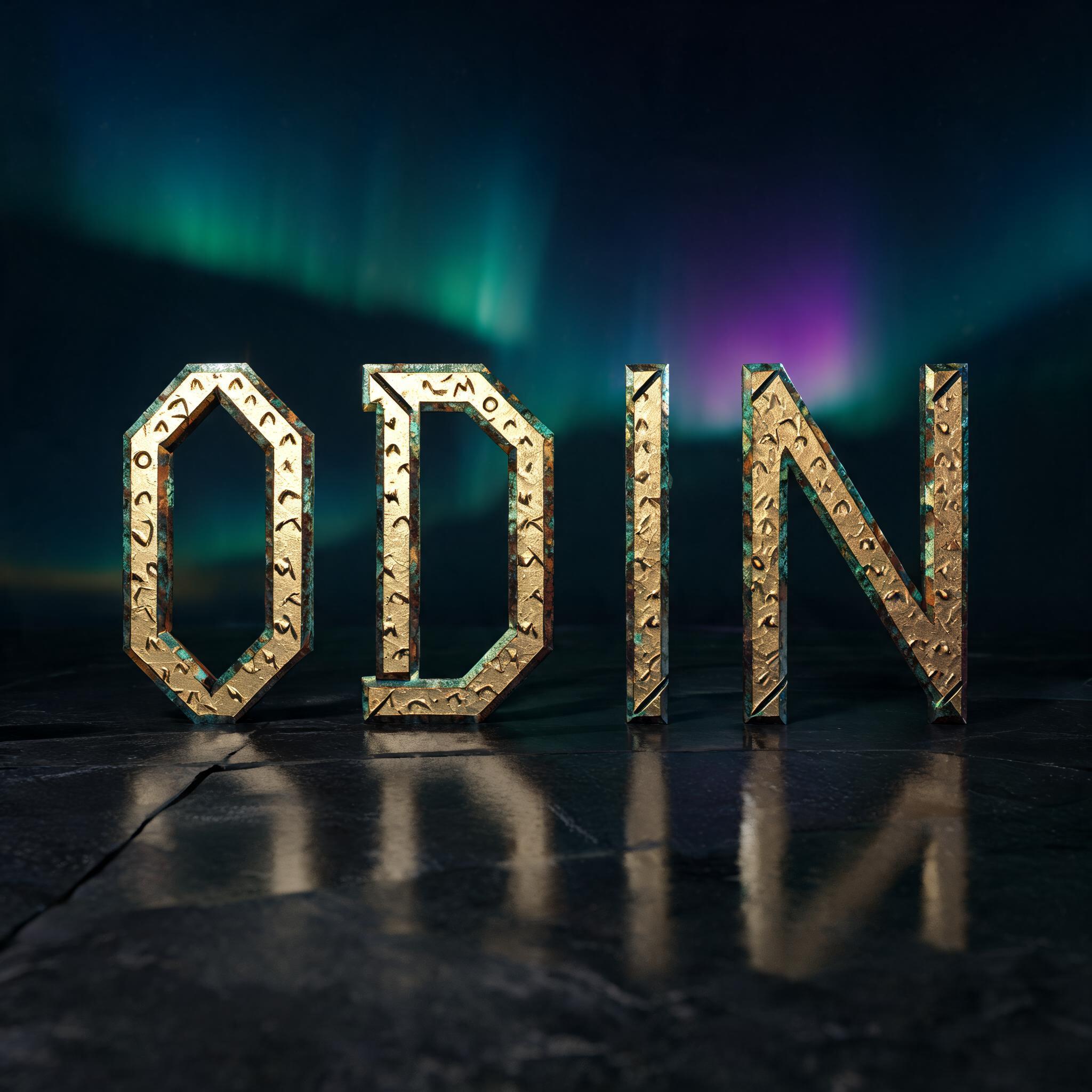 "ODIN" — Viking Runic | AI Text Effect Generator