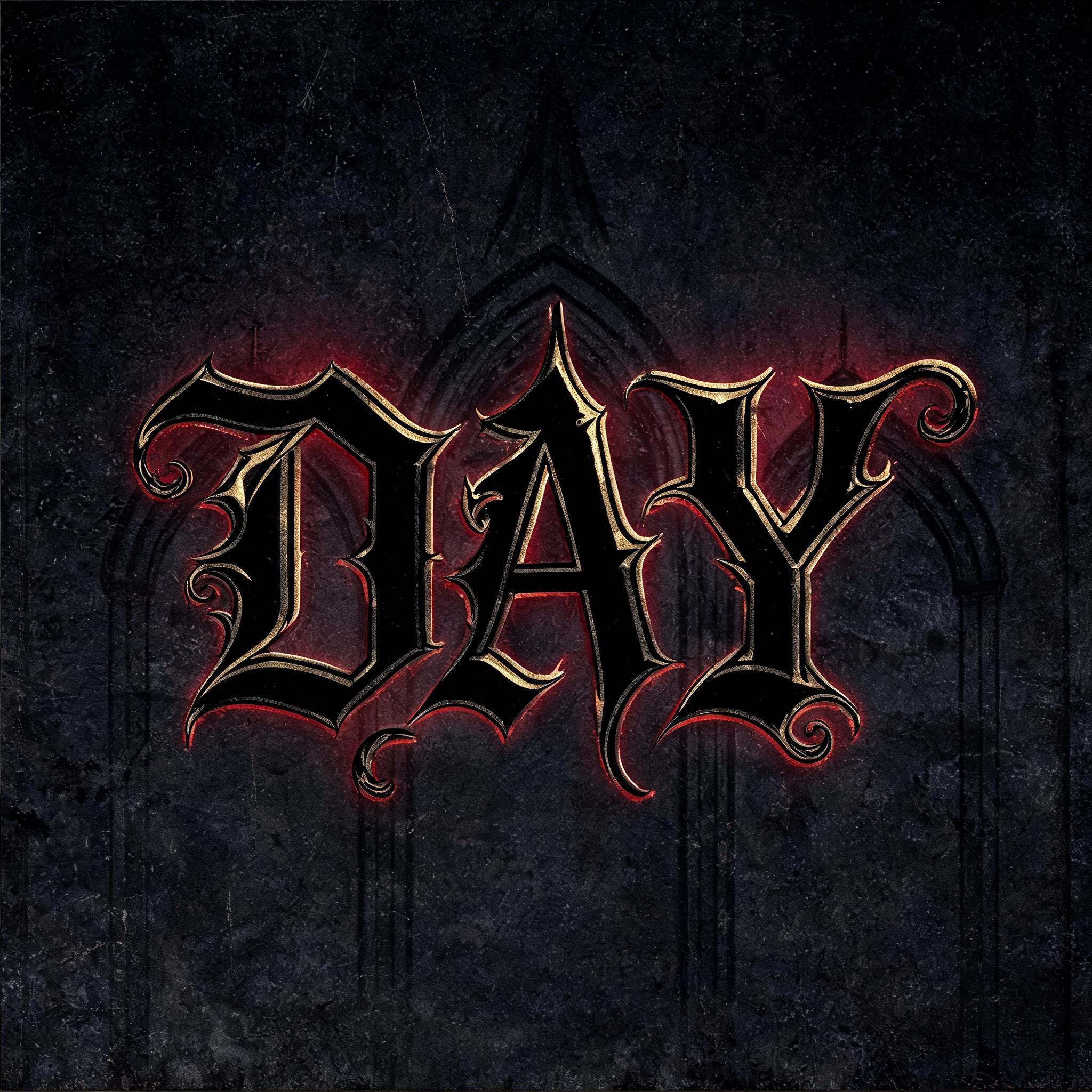 "DAY" — Gothic Font | AI Text Effect Generator