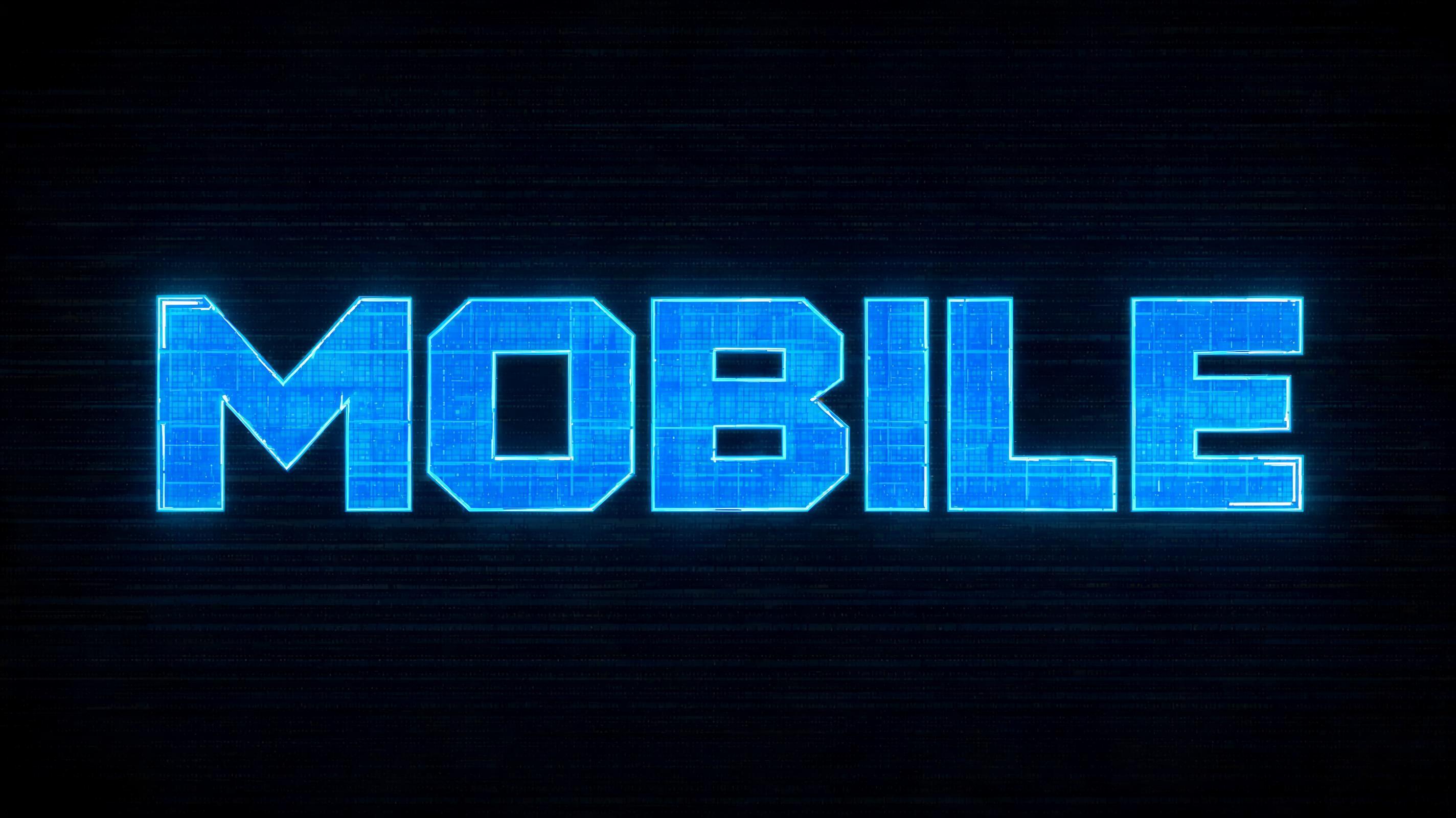 "Mobile" — Anime | AI Text Effect Generator