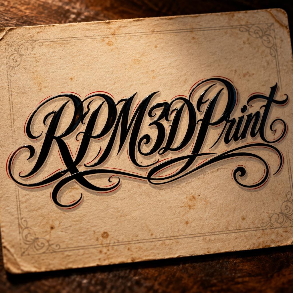 "RPM3DPrint" — Chicano | AI Text Effect Generator