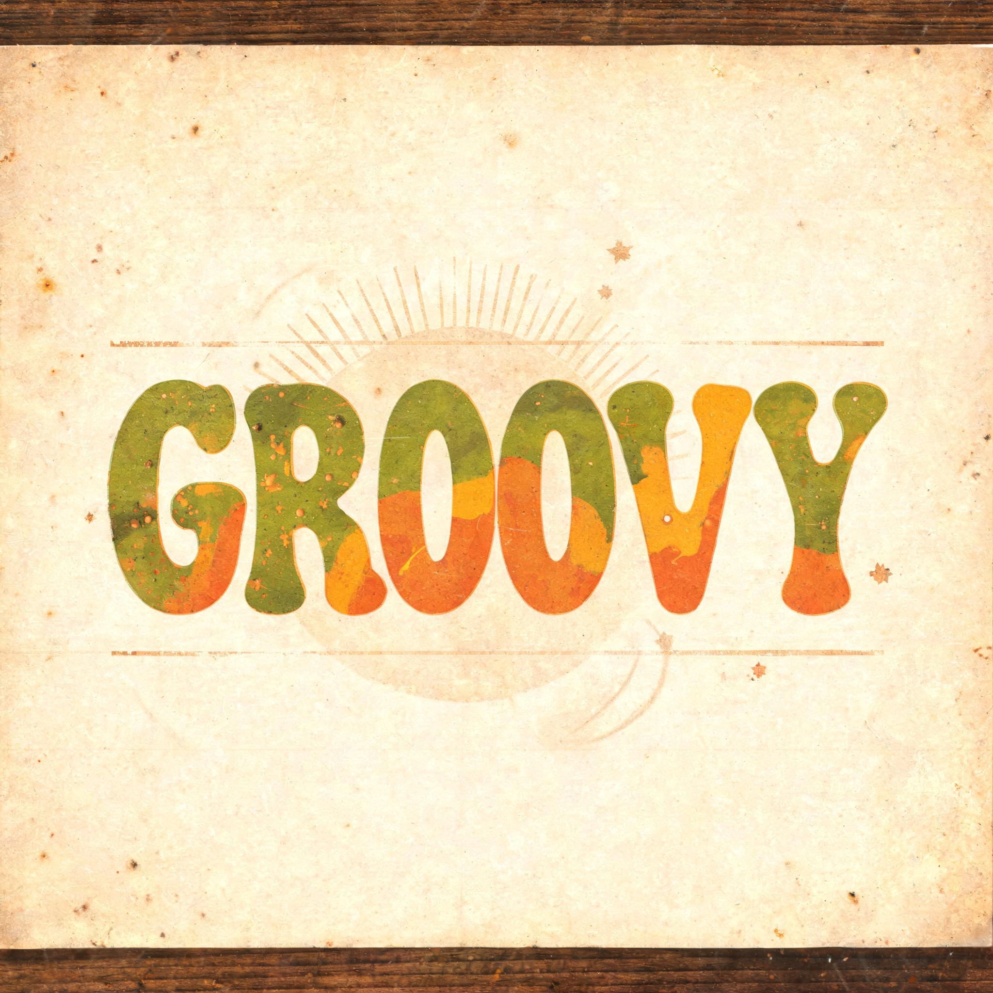 "Groovy" — Vintage | AI Text Effect Generator