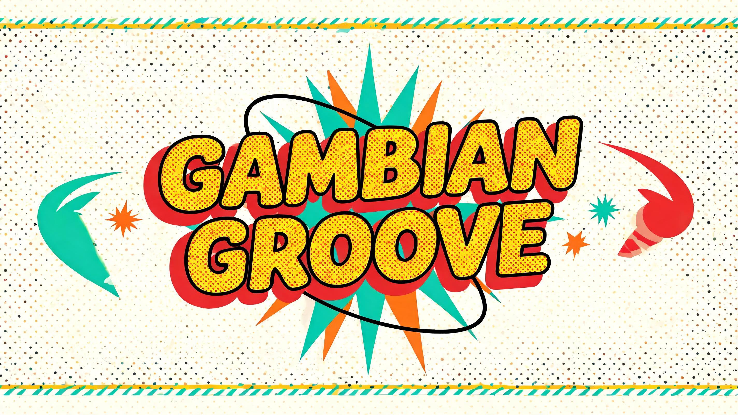 "GAMBIAN GROOVE" — Retro Pop text effect