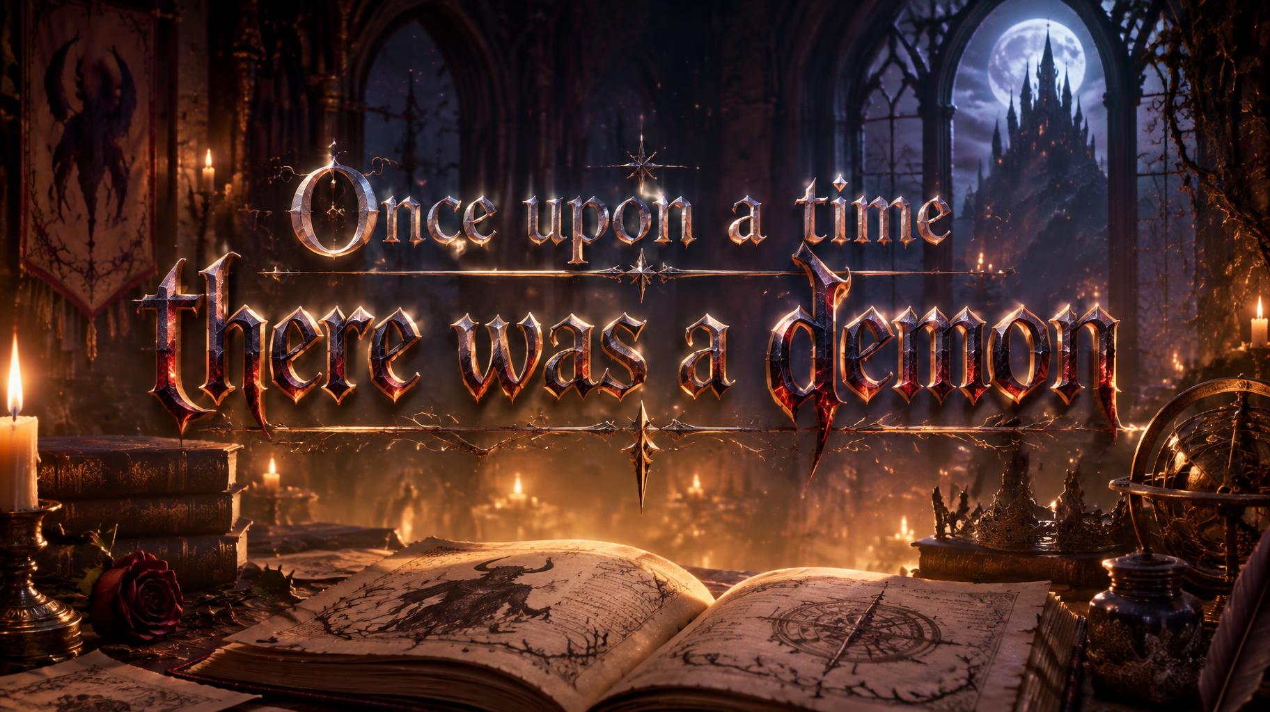 "Once upon a time there was a demon" — Fairy Tale | AI Text Effect Generator