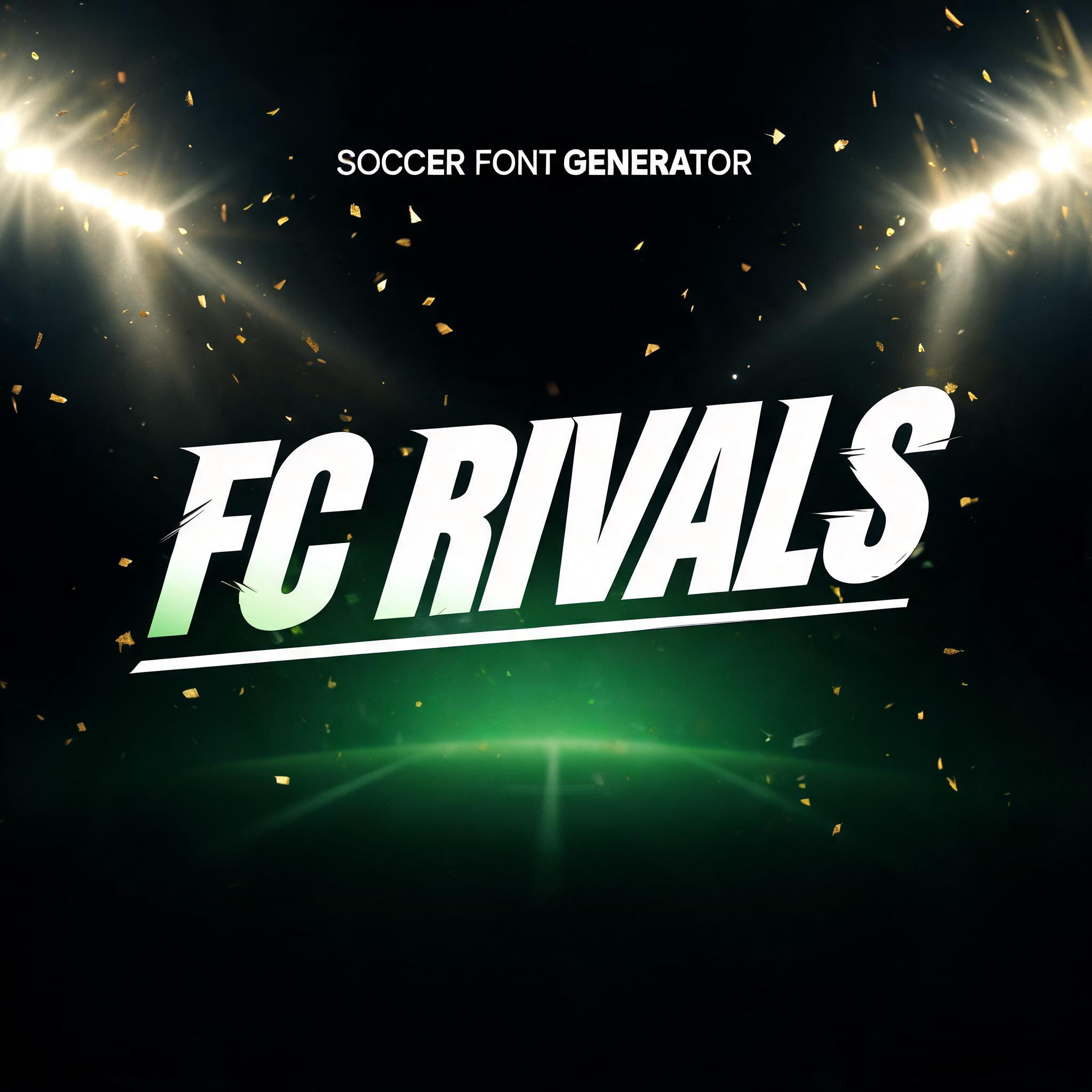 "FC RIVALS" — Sports Football | AI Text Effect Generator