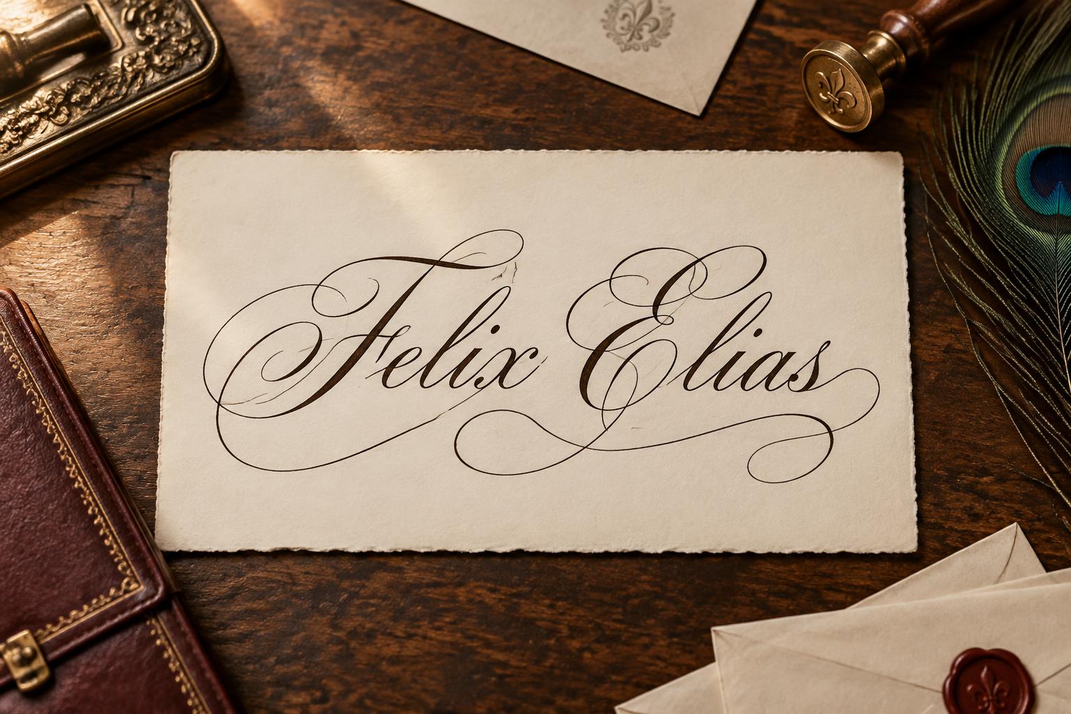 "Felix Elias" —  | AI Text Effect Generator